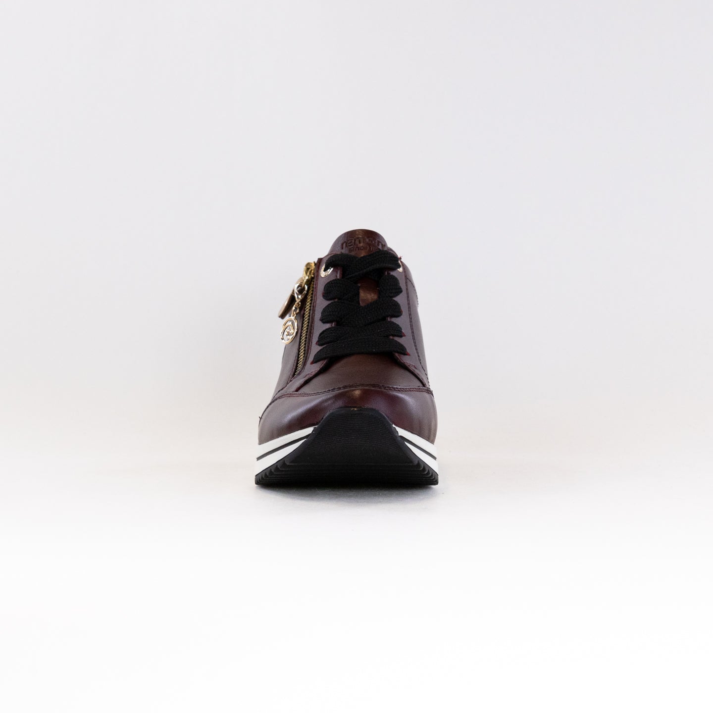 Stylish Remonte Eleni 03 Burgundy Women's Wedge Sneakers