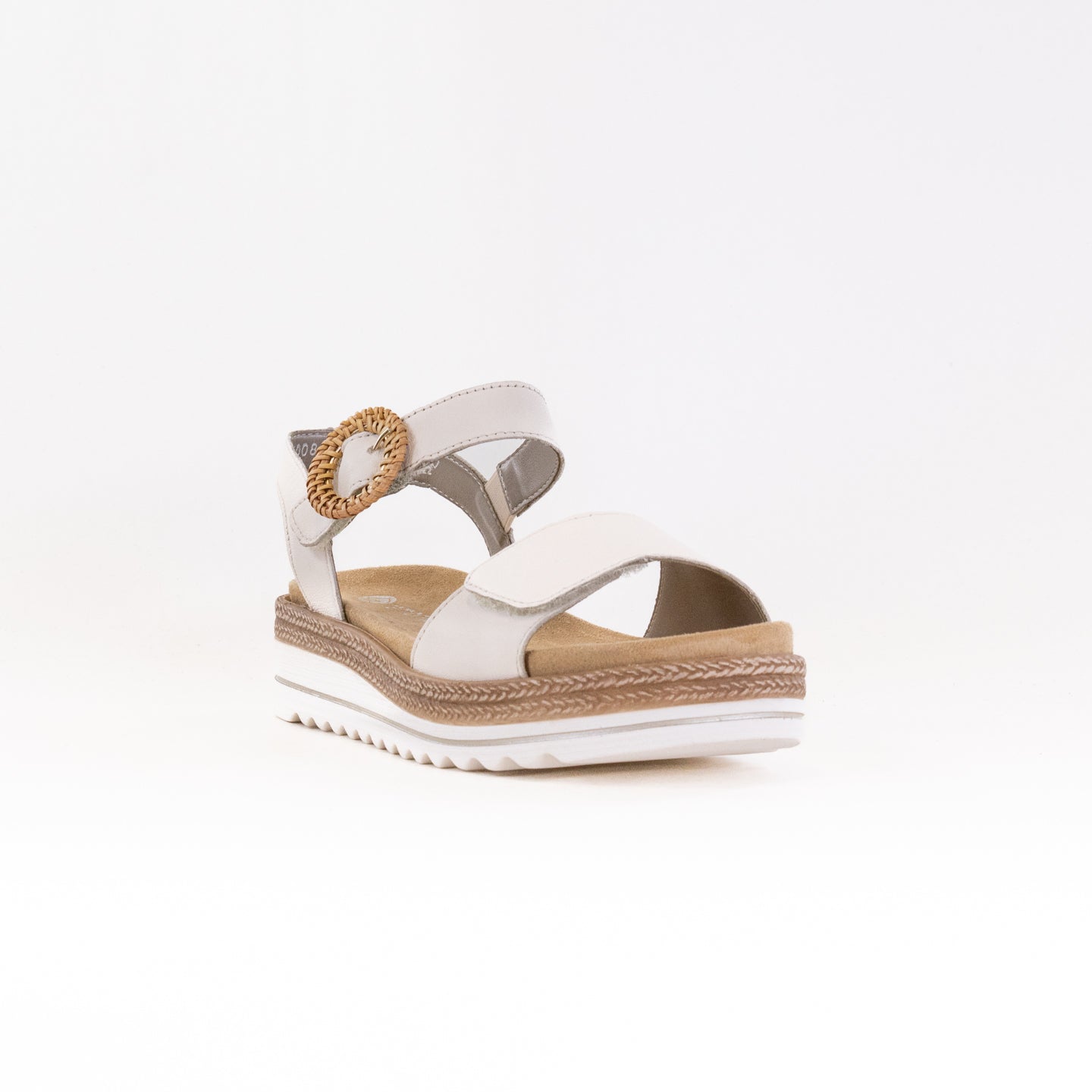 Beige Women's Remonte Jocelyn D0Q52 Smooth Leather Strap Sandals