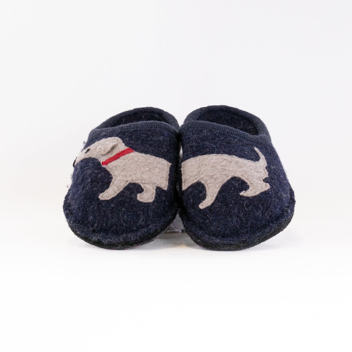 Women's Haflinger Blue Cozy Doggy Slippers