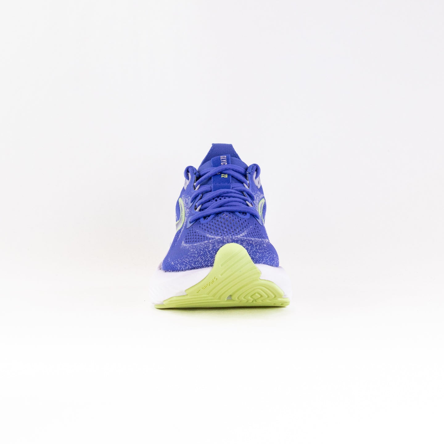 Brooks Women's Glycerin 22 Running Shoes in Amparo Blue, Hyper Iris, and Yellow Colors