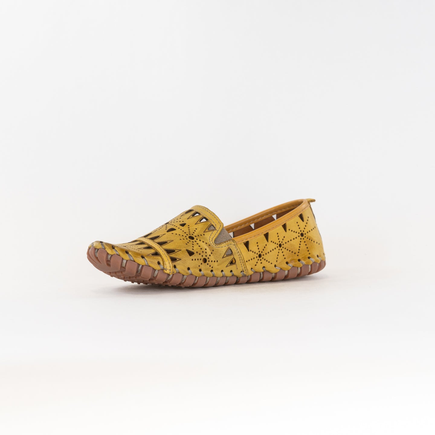 Spring Step Women's Fusaro Yellow Leather Loafers - A Best-Selling Footwear Choice
