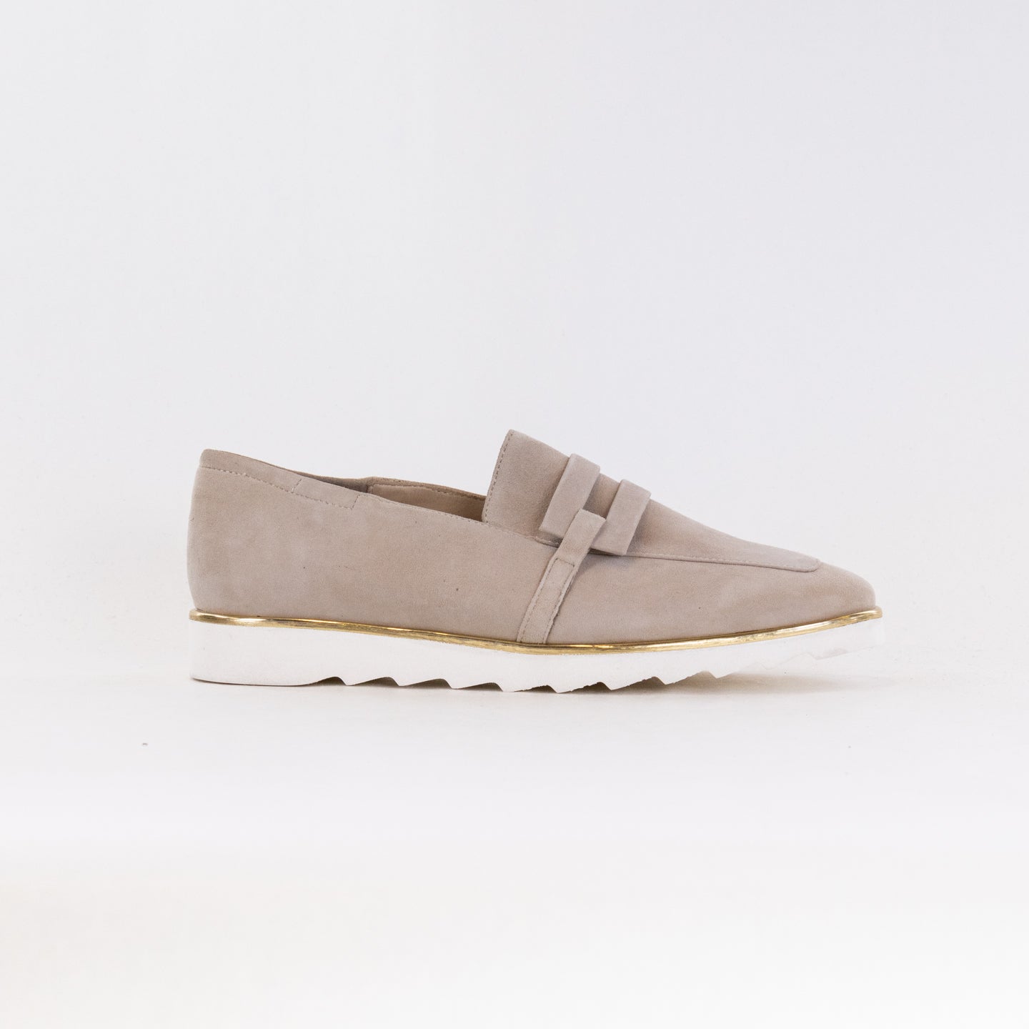 Women's Sand Suede Ara Laura Loafers with Sporty Style