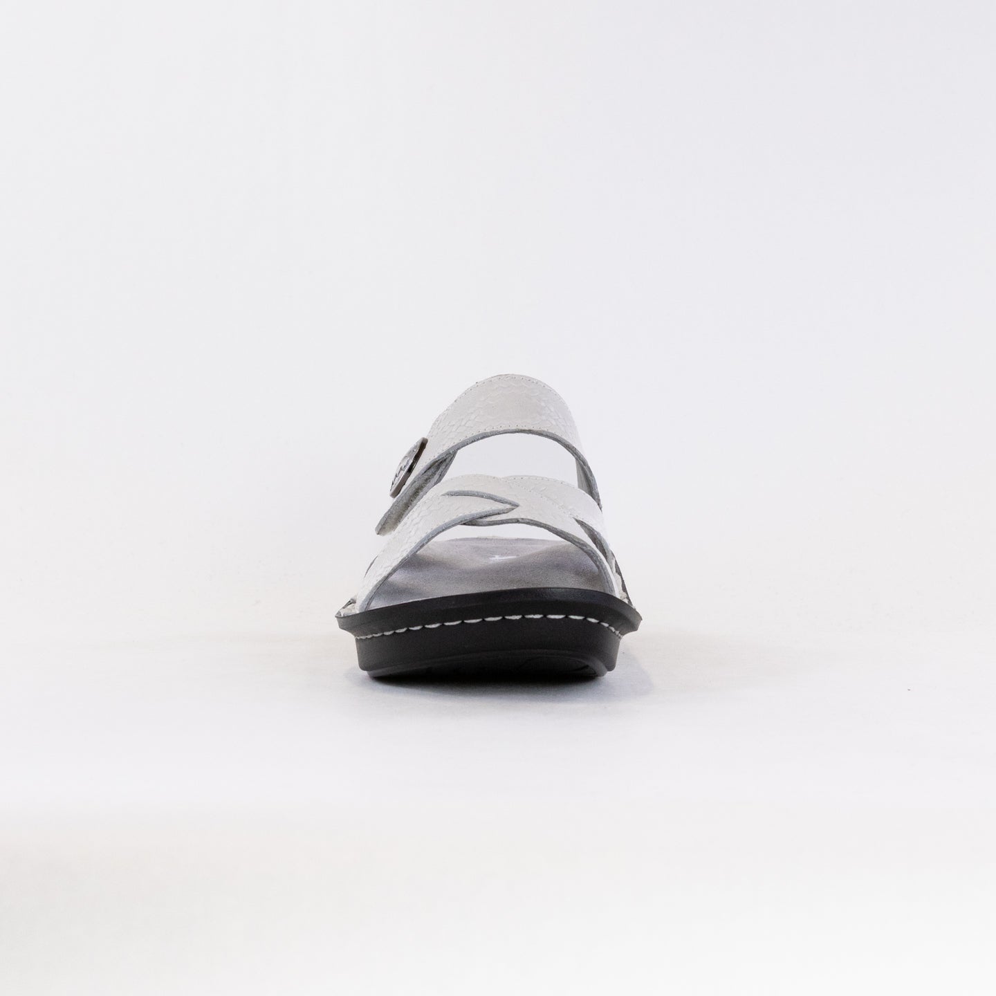 Alegria Women's Victoriah Slide Sandals in Basketry White