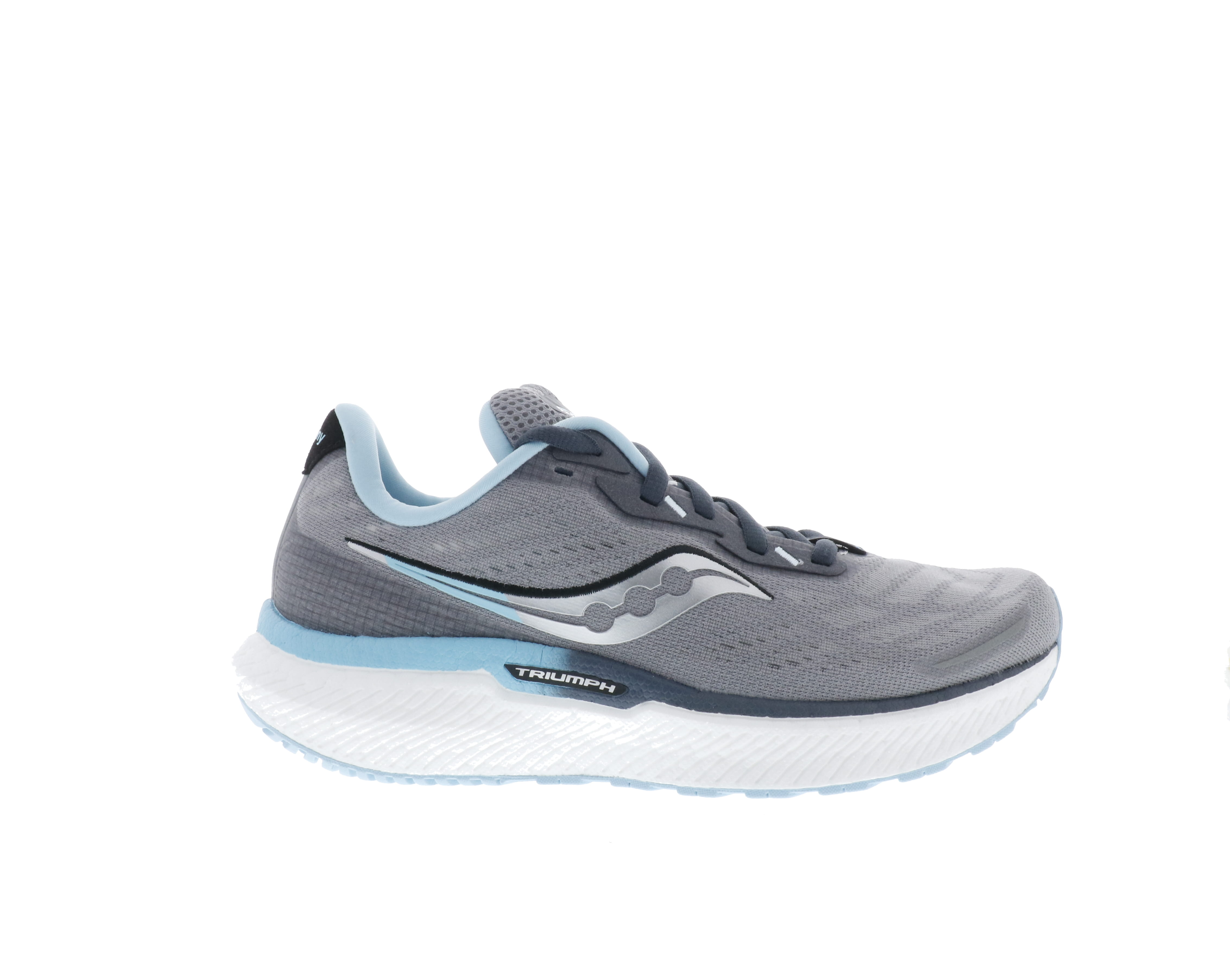 Saucony Women's Wide-Fit Triumph 19 Running Shoes - Alloy/Powder