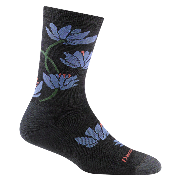 Darn Tough Women's Lightweight Lifestyle Crew Socks with Lily Design