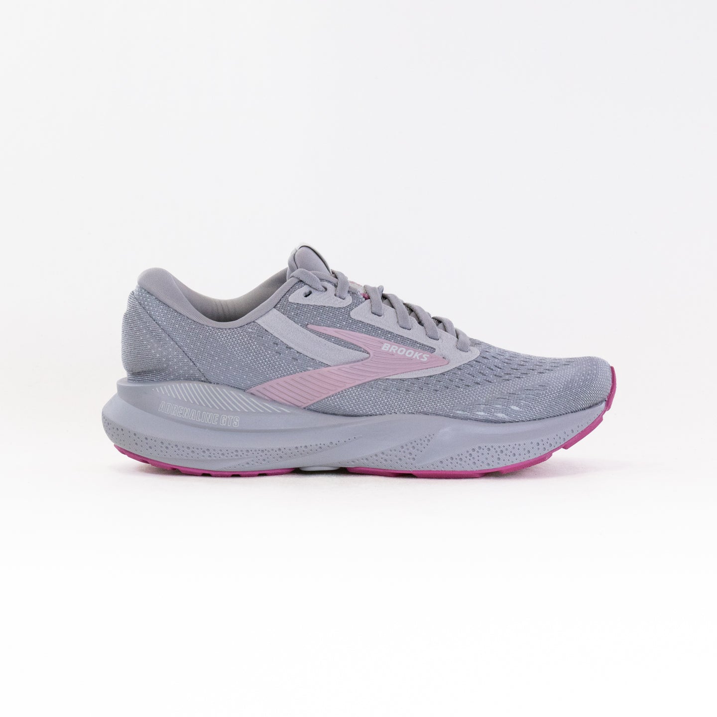 Women's Brooks Adrenaline GTS 24 Running Shoes in Alloy, White, and Zephyr Colors