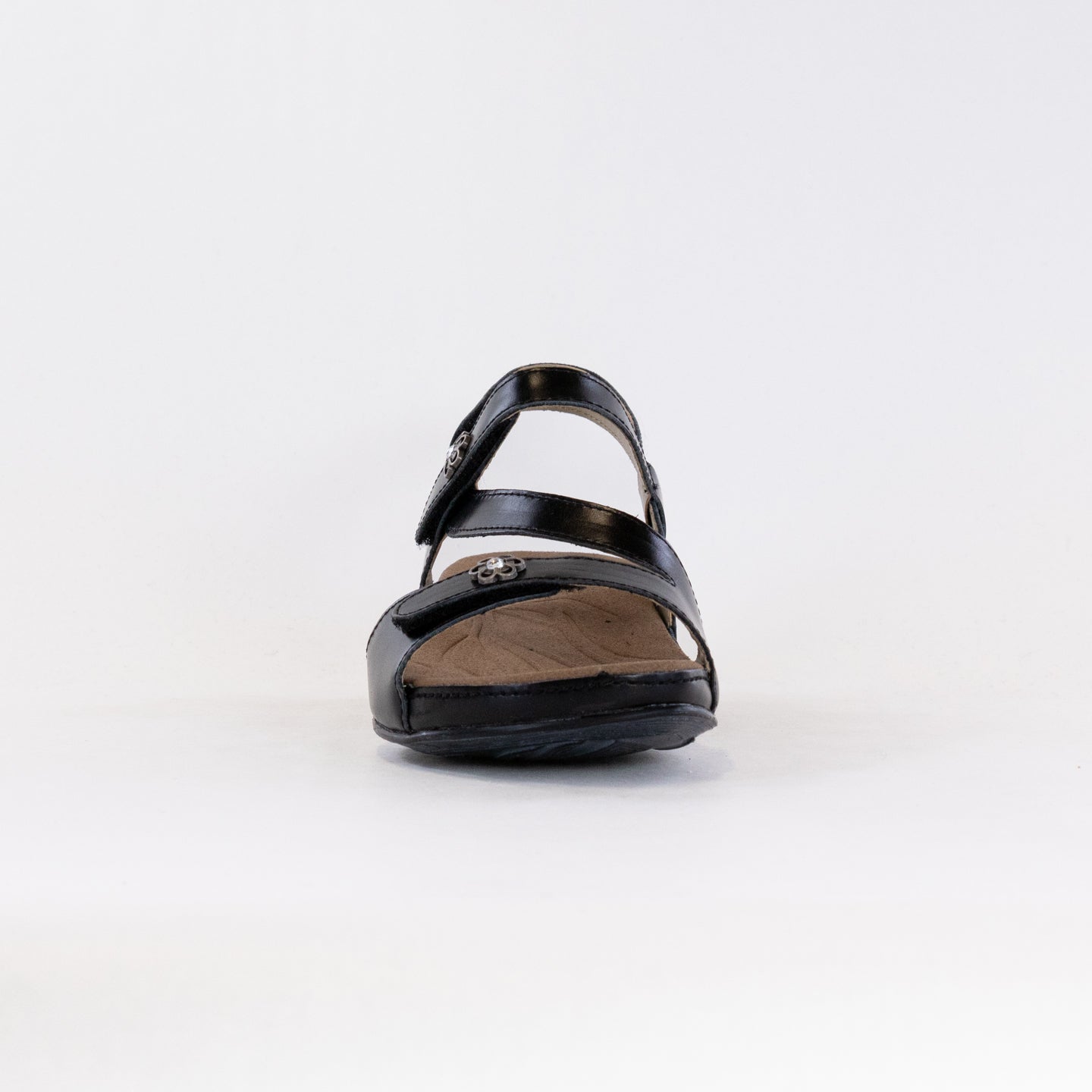 Women's Black Romika Fidschi 54 Sandals with Adjustable Straps