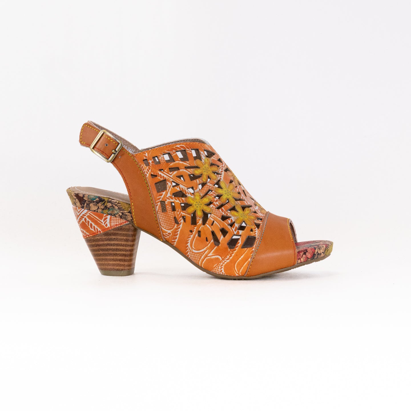 Spring Step L'Artiste Eclipsing Women's Orange Multi-colored Fashion Sandals