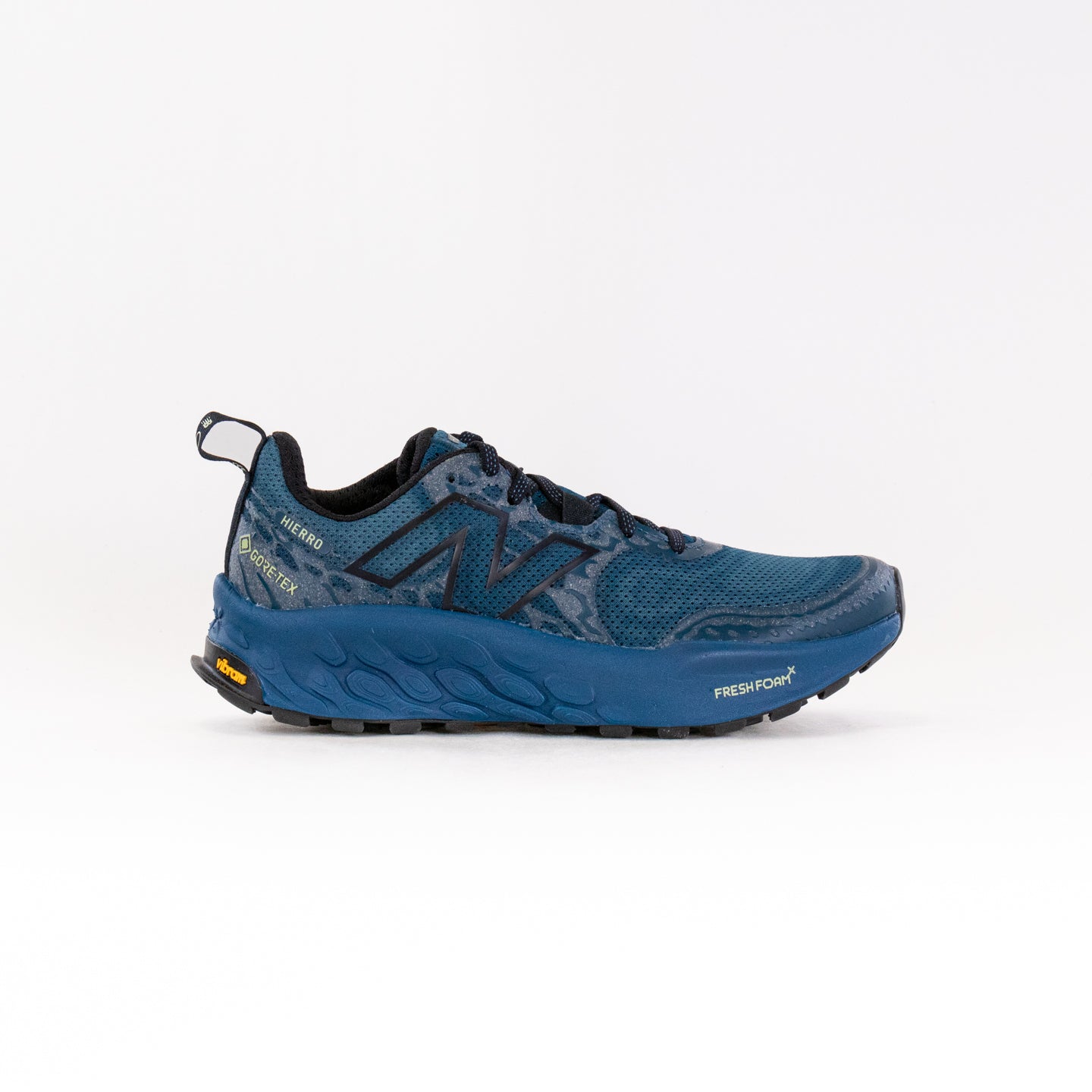 Women's New Balance Fresh Foam X Hierro v8 Gore-Tex® Waterproof Trail Running Shoes - Blue and Black Color Scheme