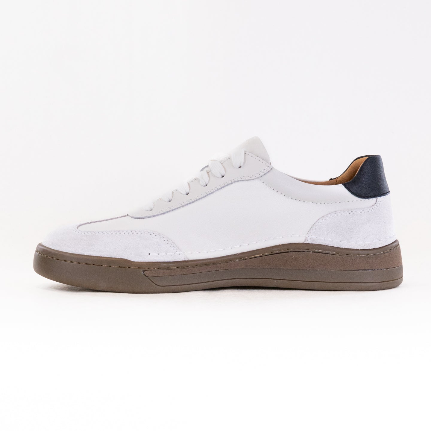 Josef Seibel Men's Premium White Leather Cleve 07 Sneakers