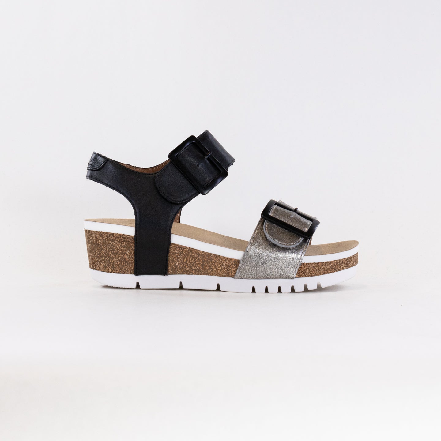Josef Seibel Women's Quinn 02 Lightweight Flexible Basalt Wedge Sandals