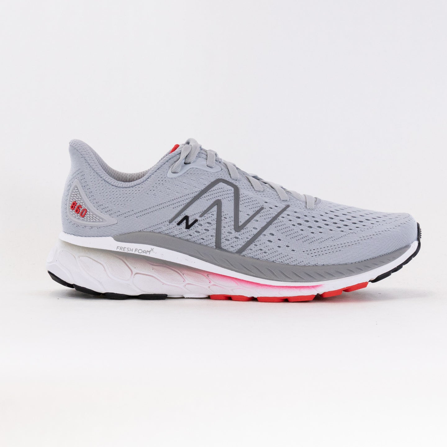 Men's New Balance Fresh Foam X 860v13 Running Shoes - Grey/Red