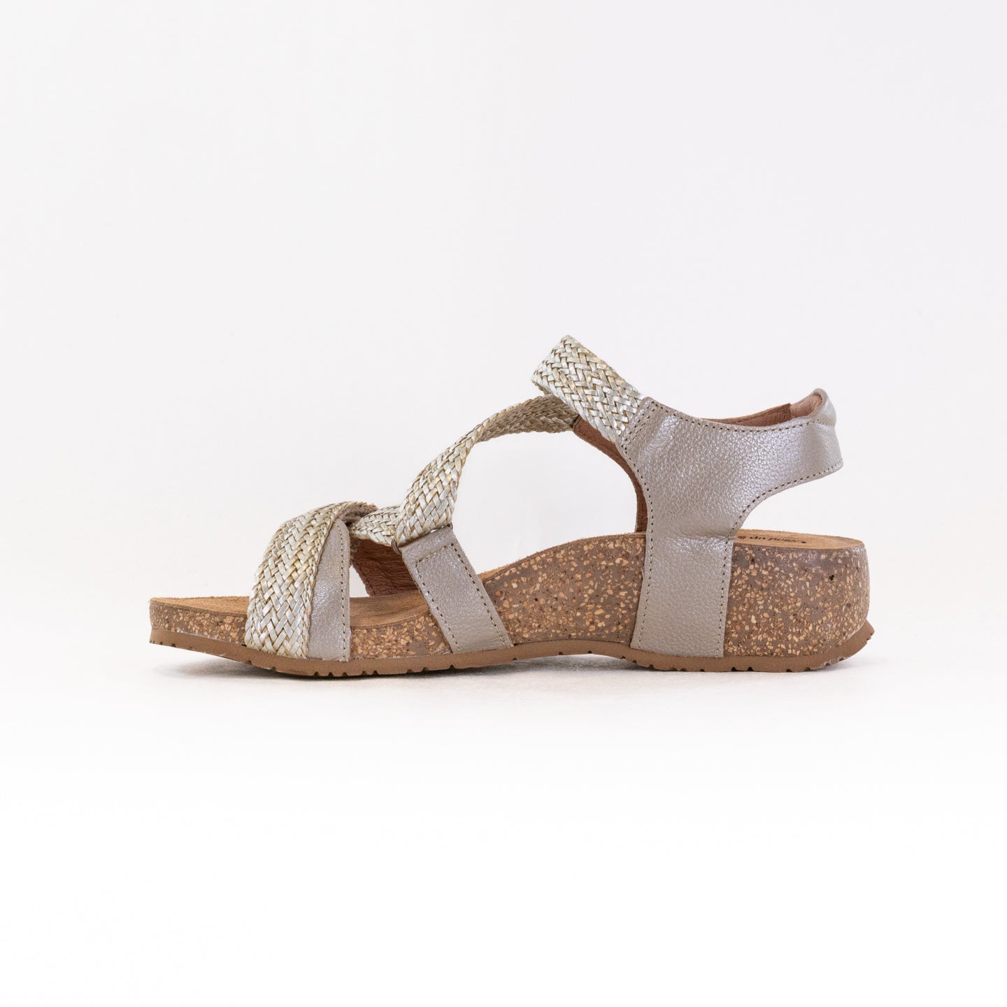 Women's Taos Trulie Leather Sandals in Champagne Color