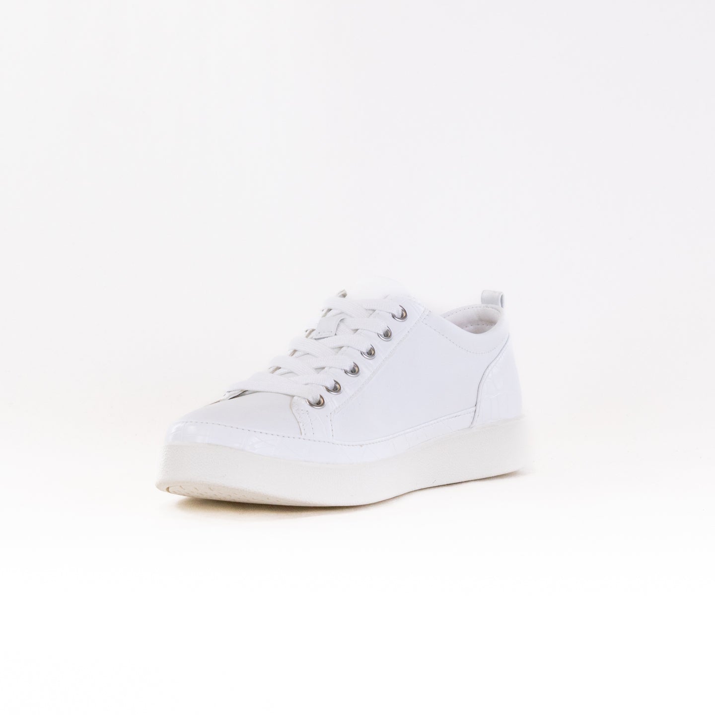 Vionic Women's Winny White Leather Casual Lace - Up Shoes