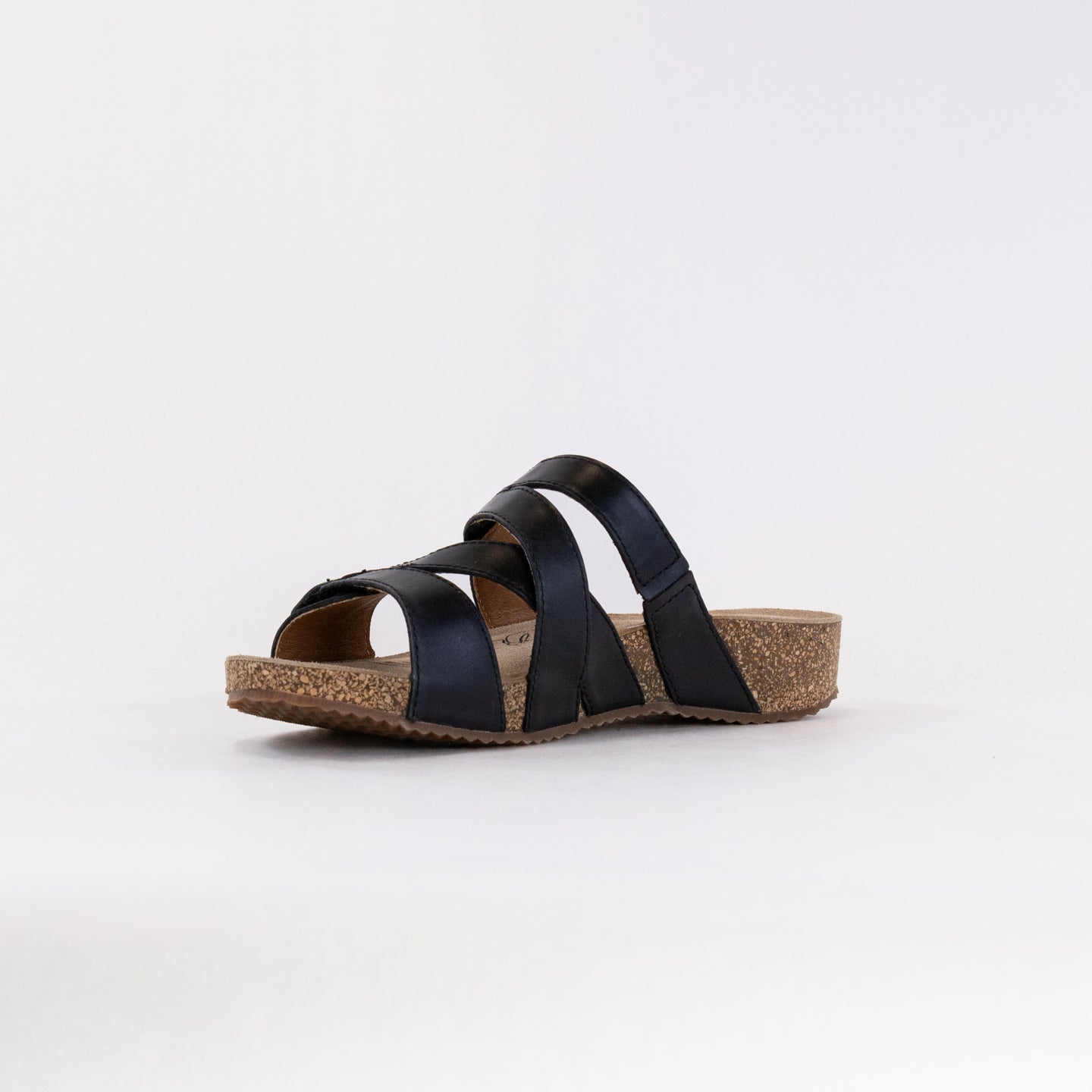 Josef Seibel Women's Stylish Black Tonga 82 Double - Adjustable Slides