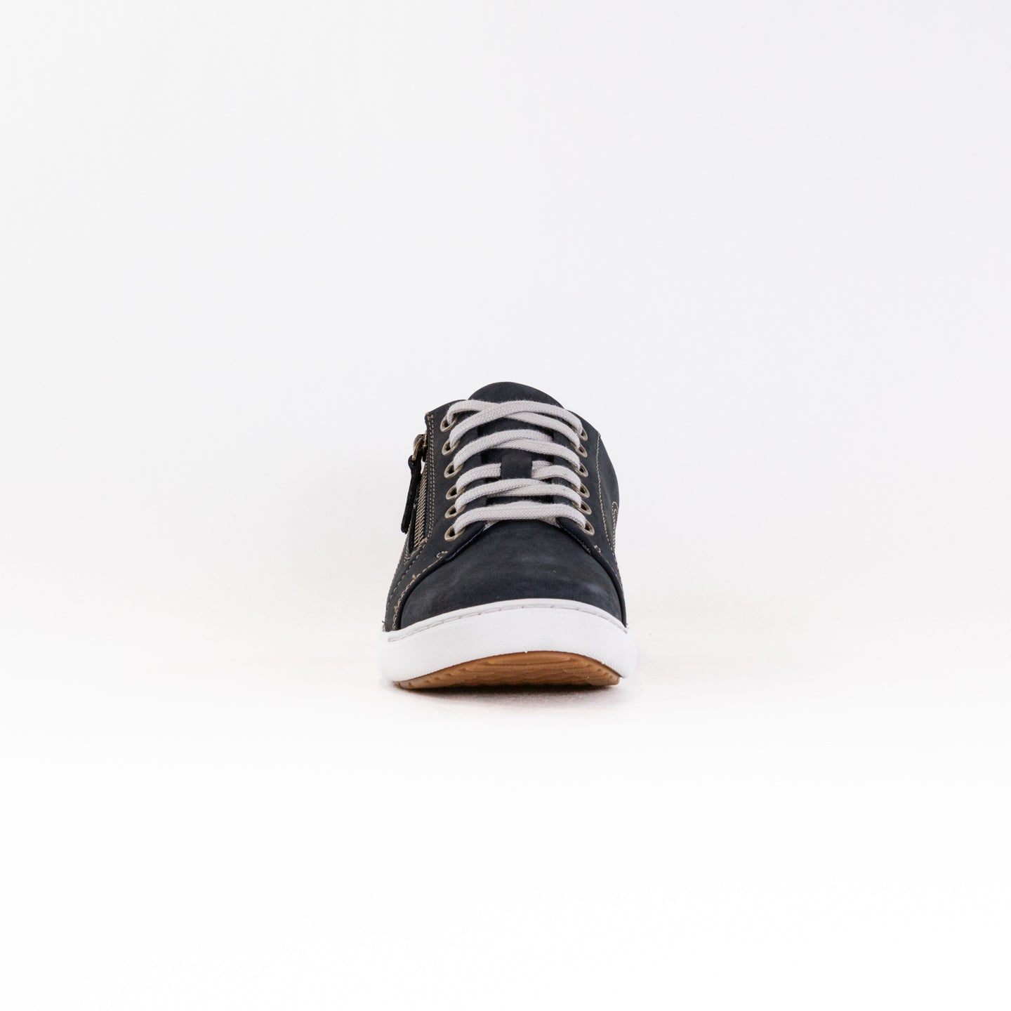 Clarks Women's Nalle Lace Sneakers in Navy Nubuck Leather