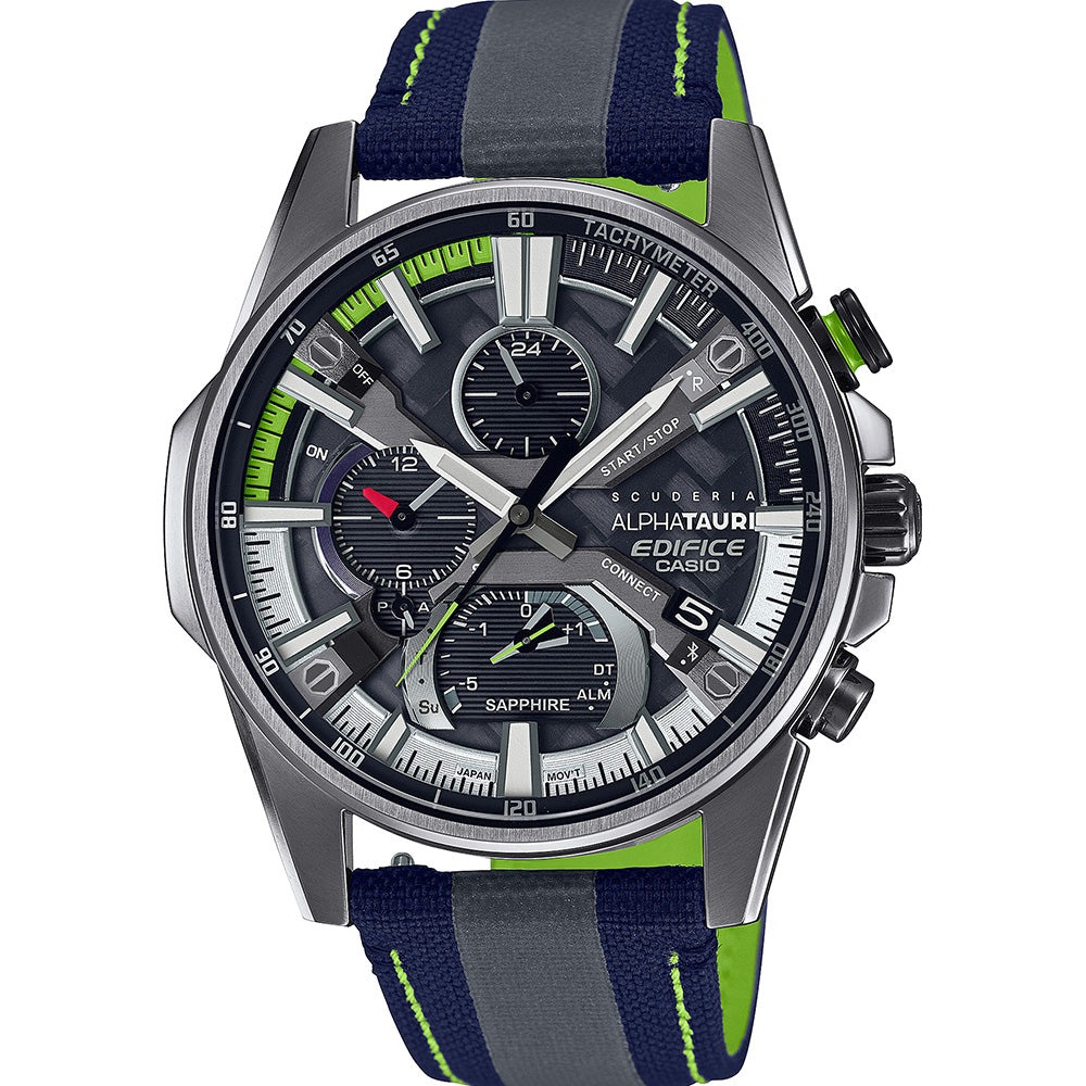 Casio Edifice EQB1200AT-1A Solar-Powered Men's Neon Stylish Wristwatch
