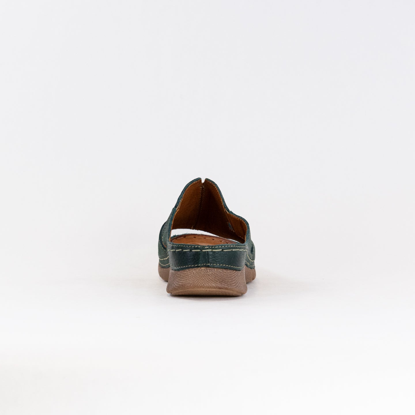 V-Italia Women's 925 Sandals Crafted from Green Leather