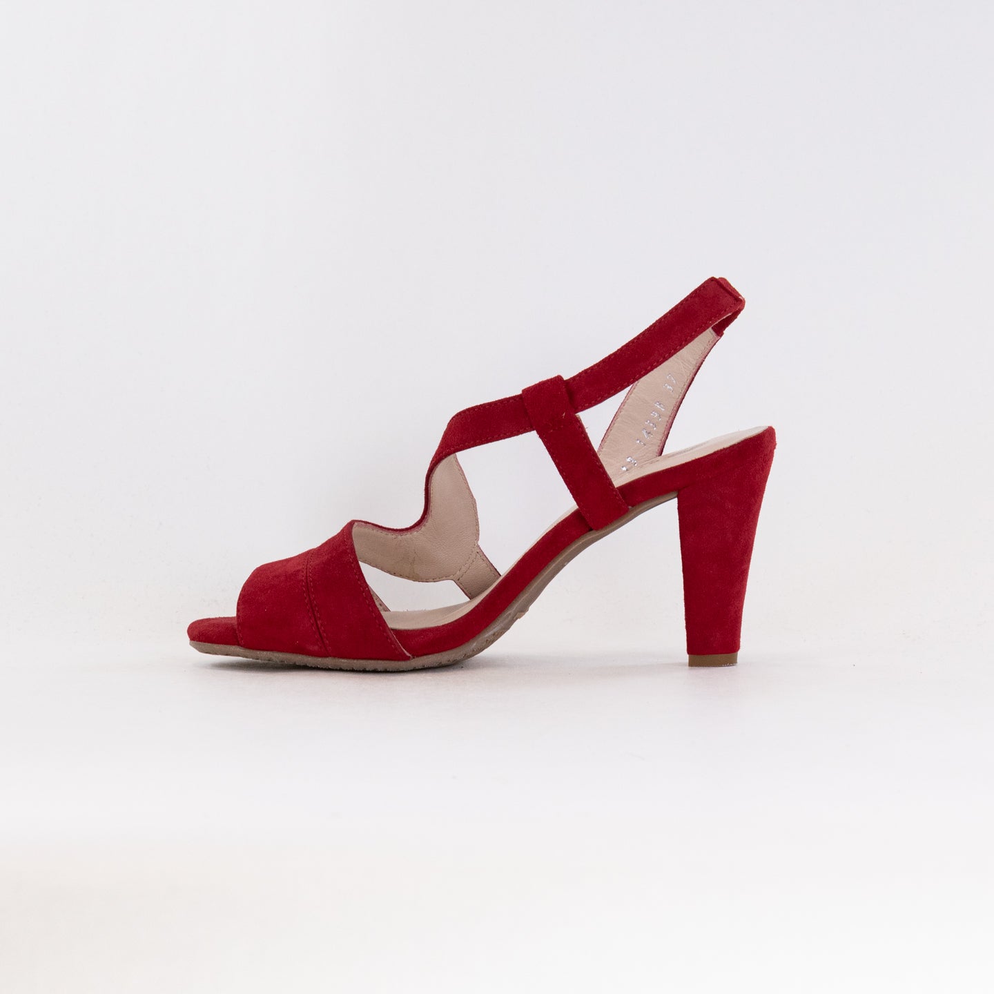 Eric Michael Scarlett Women's Red Suede Strappy High Heel Sandals