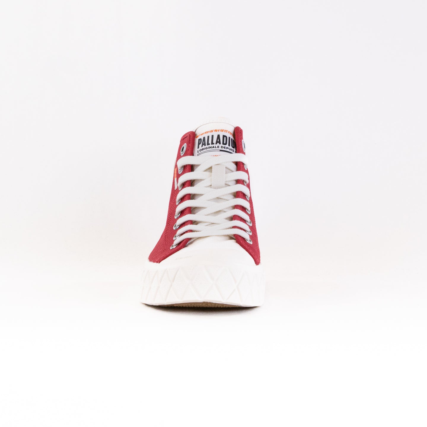 Women's Palladium Palla Ace Organic Chukka Shoes in Chili Pepper Color