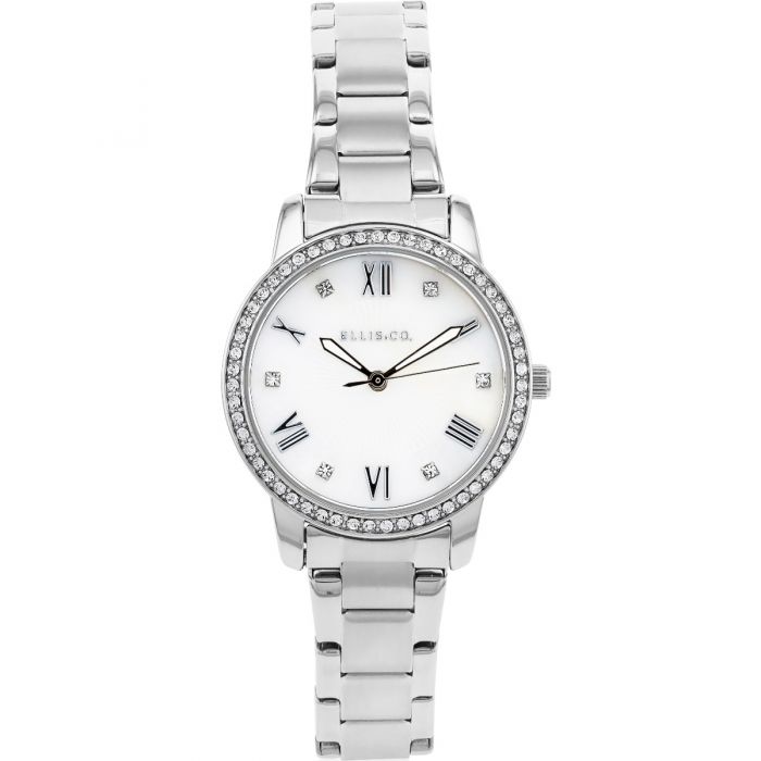 Ellis & Co 'Alena' Crystal Set Wristwatch