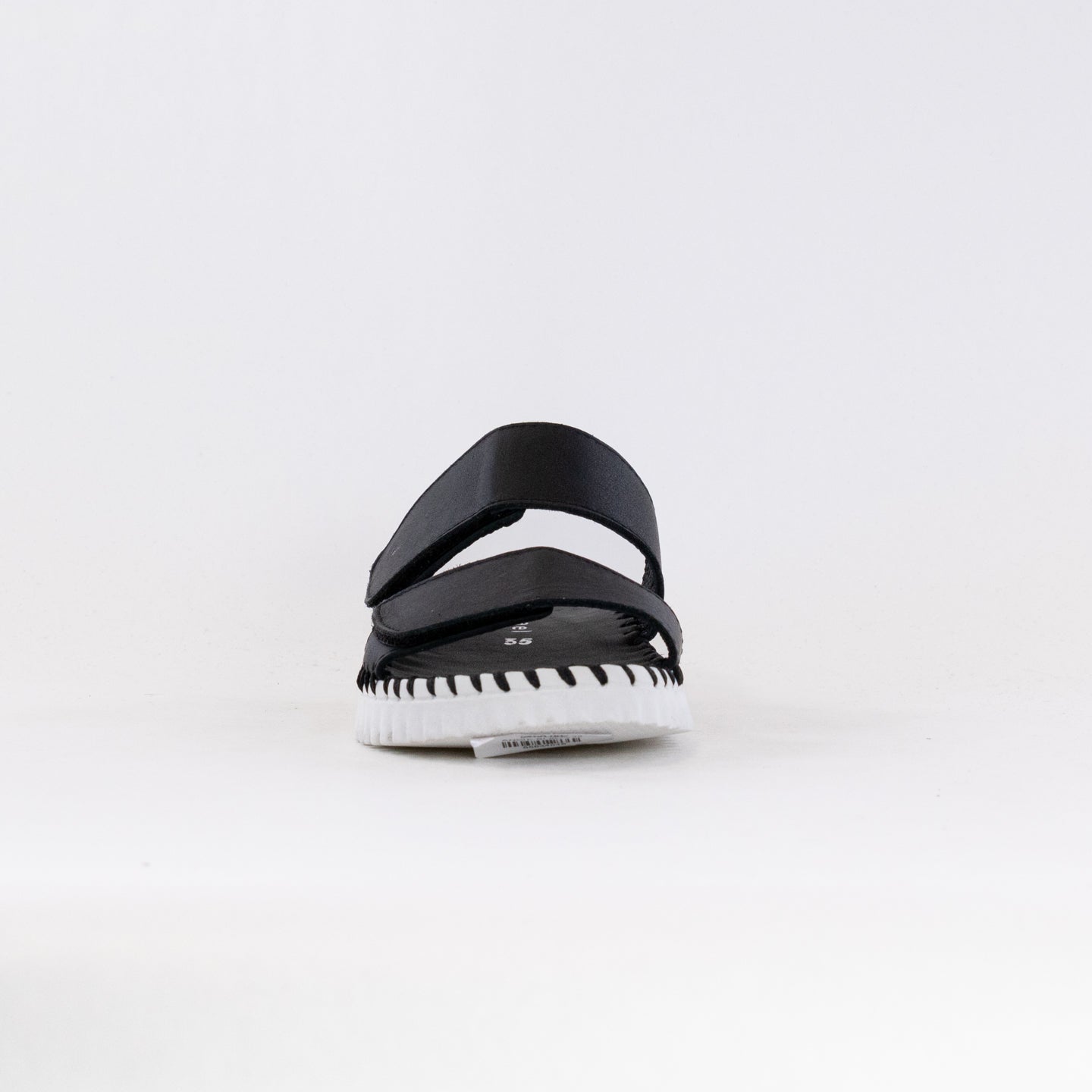 Eric Michael Women's Black Leather Angie Sandals - Comfortable & Stylish