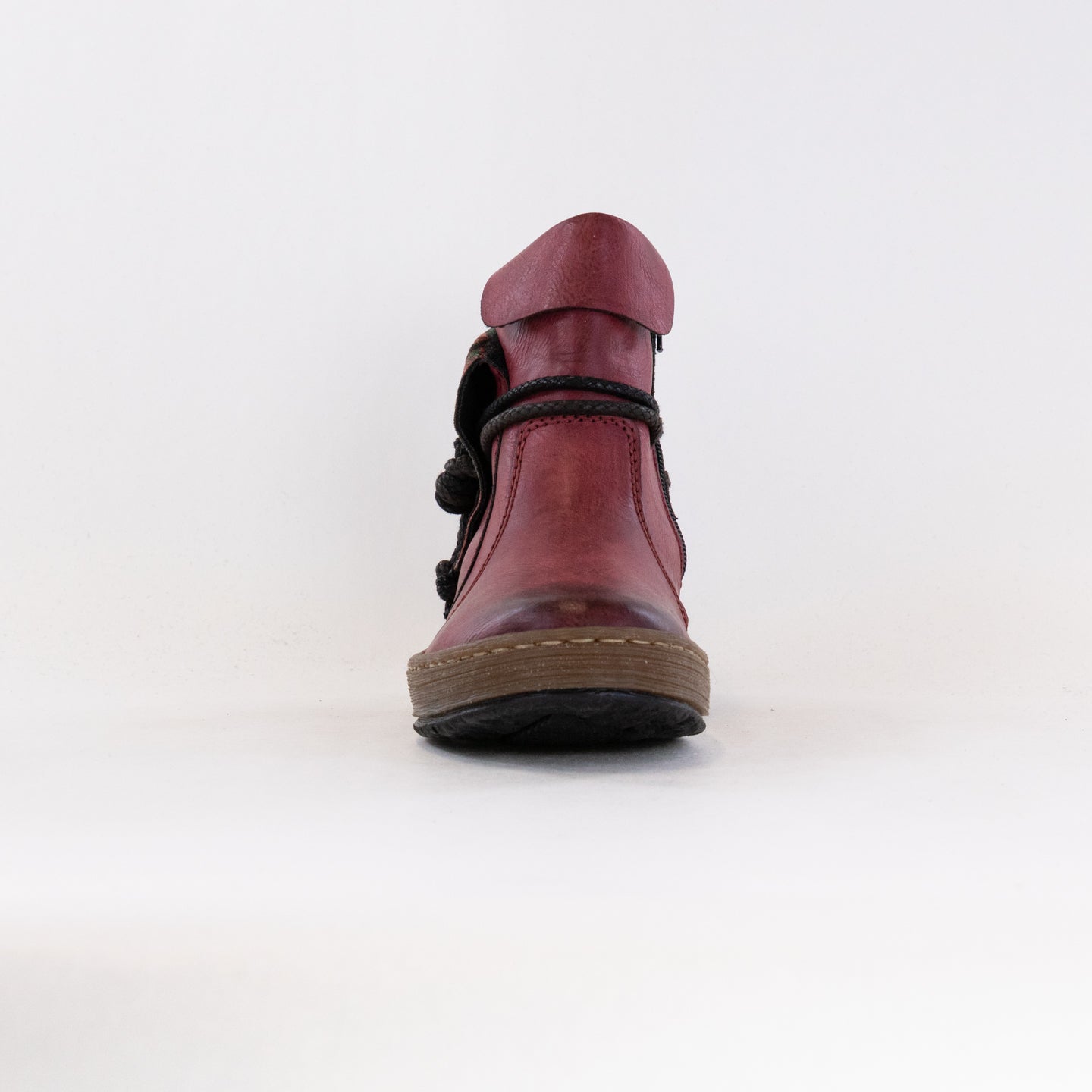 Stylish Red Women's Rieker Z6771 Casual Ankle Boots