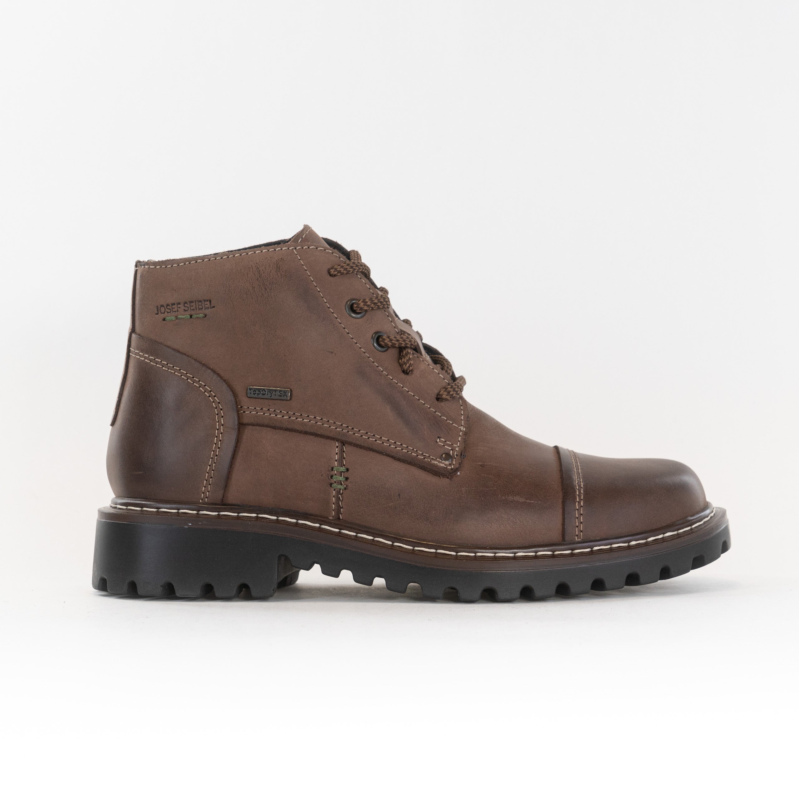 Josef Seibel Men's Chance 53 Winter Lug Sole Boots in Mocha Color