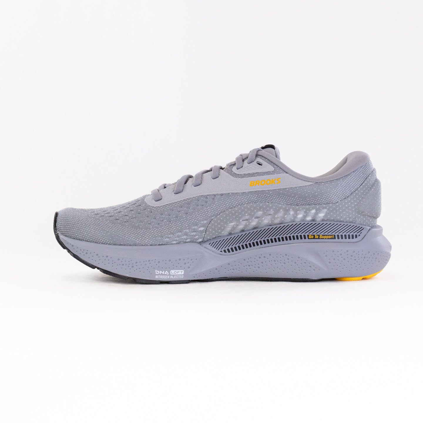 Men's Brooks Adrenaline GTS 24 Running Shoes - Alloy/White/Gold Fusion