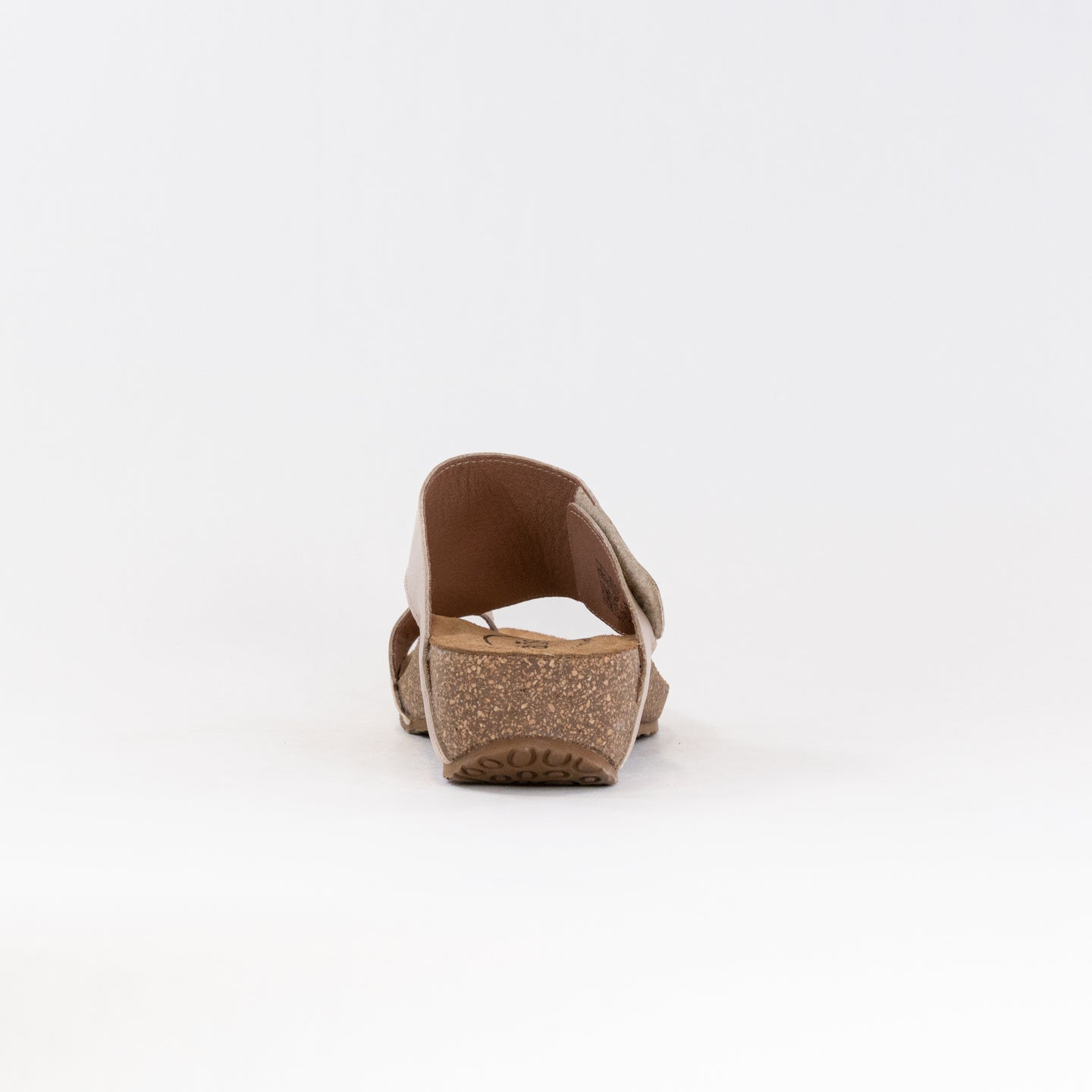Women's Natural Taos Adjustable Hook & Loop Leather Wedges