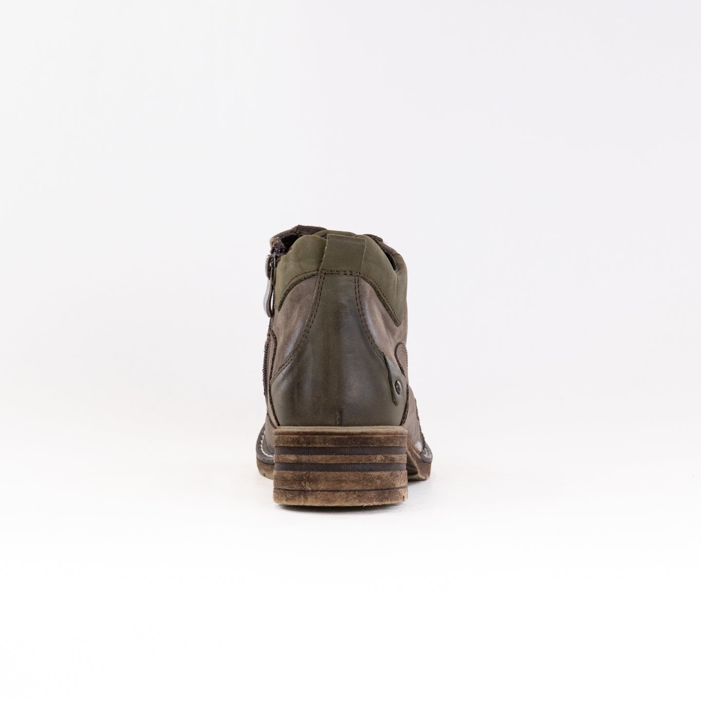 Women's V-Italia 1162 Giovanne Olive Ankle Booties - Supportive for Long Walks