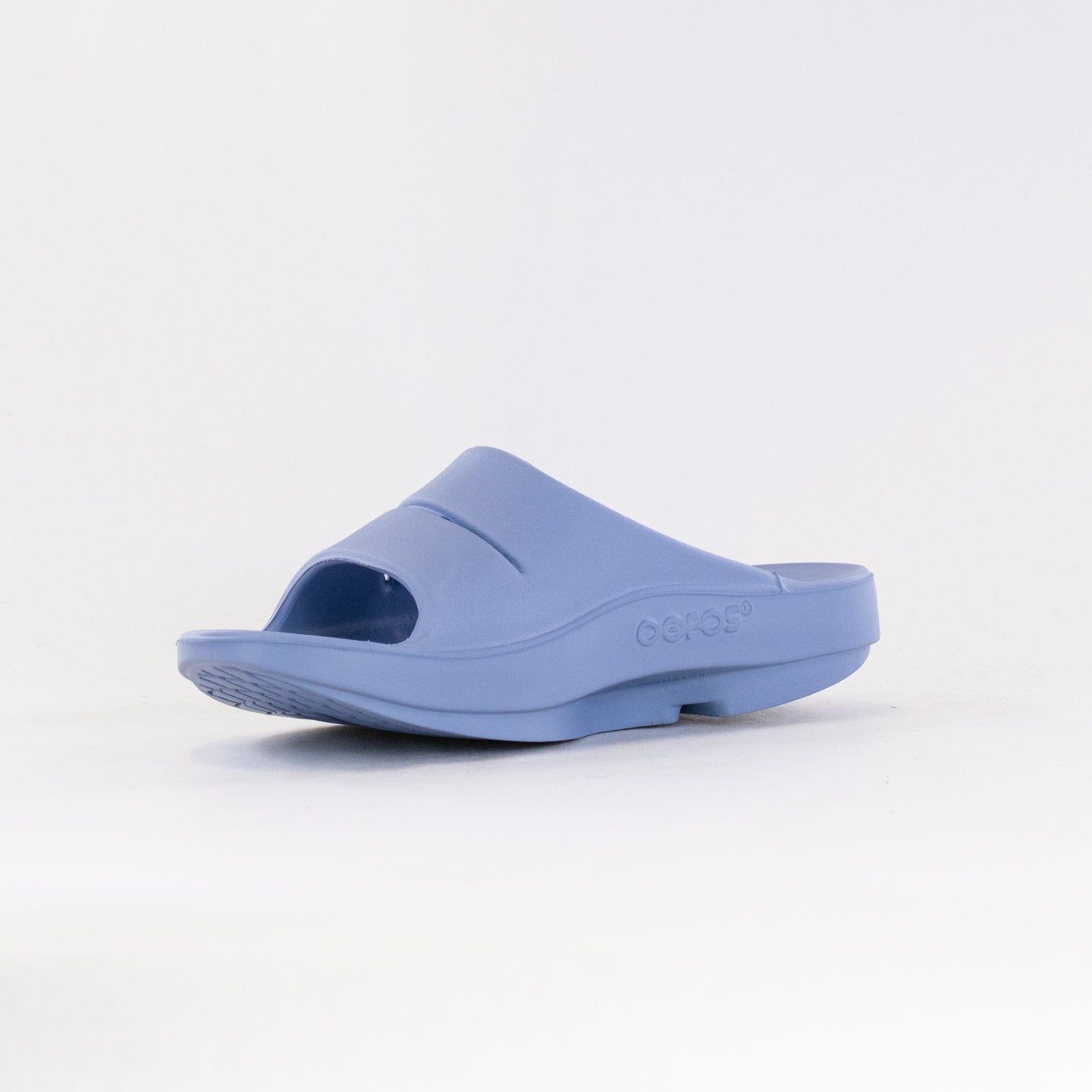 Women's OOFOS OOahh Slide Sandals in Stunning Neptune Blue