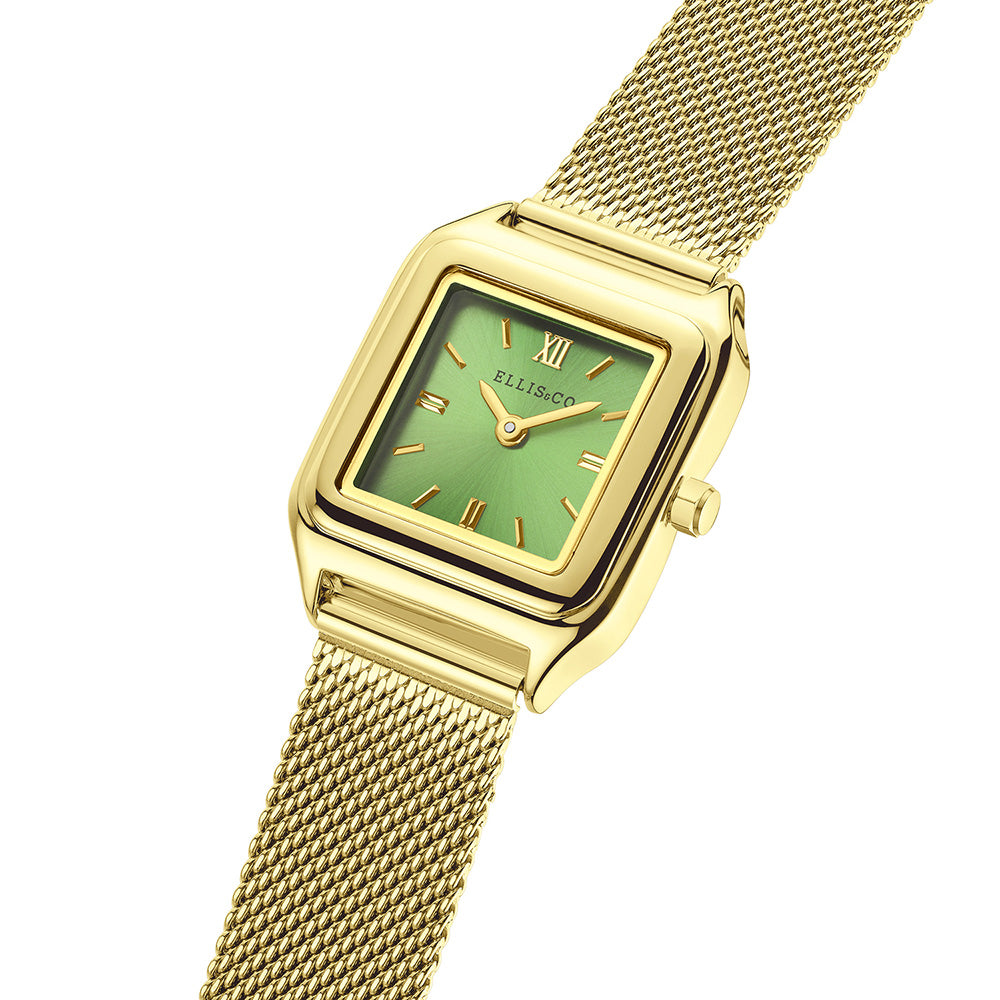 Ellis & Co Camille Stainless Steel Watch with 26x34mm Case