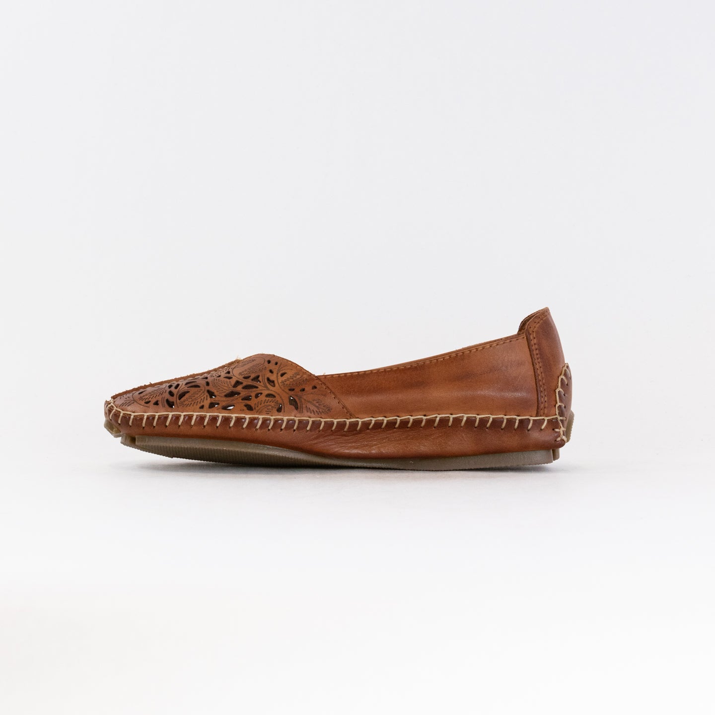 Pikolinos Women's Brandy Jerez 578-4976 Punched Leather Slipper Loafers