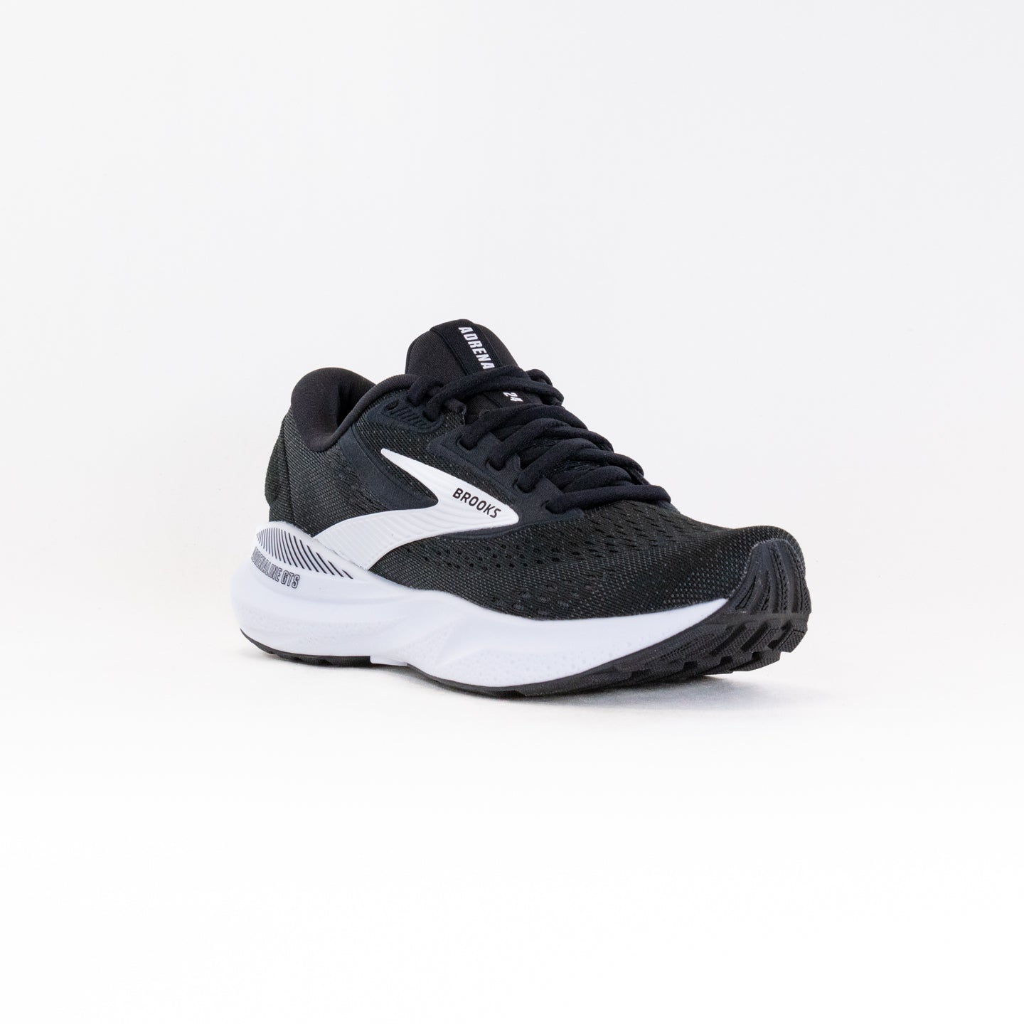 Women's Brooks Adrenaline GTS 24 Running Shoes in Black and White