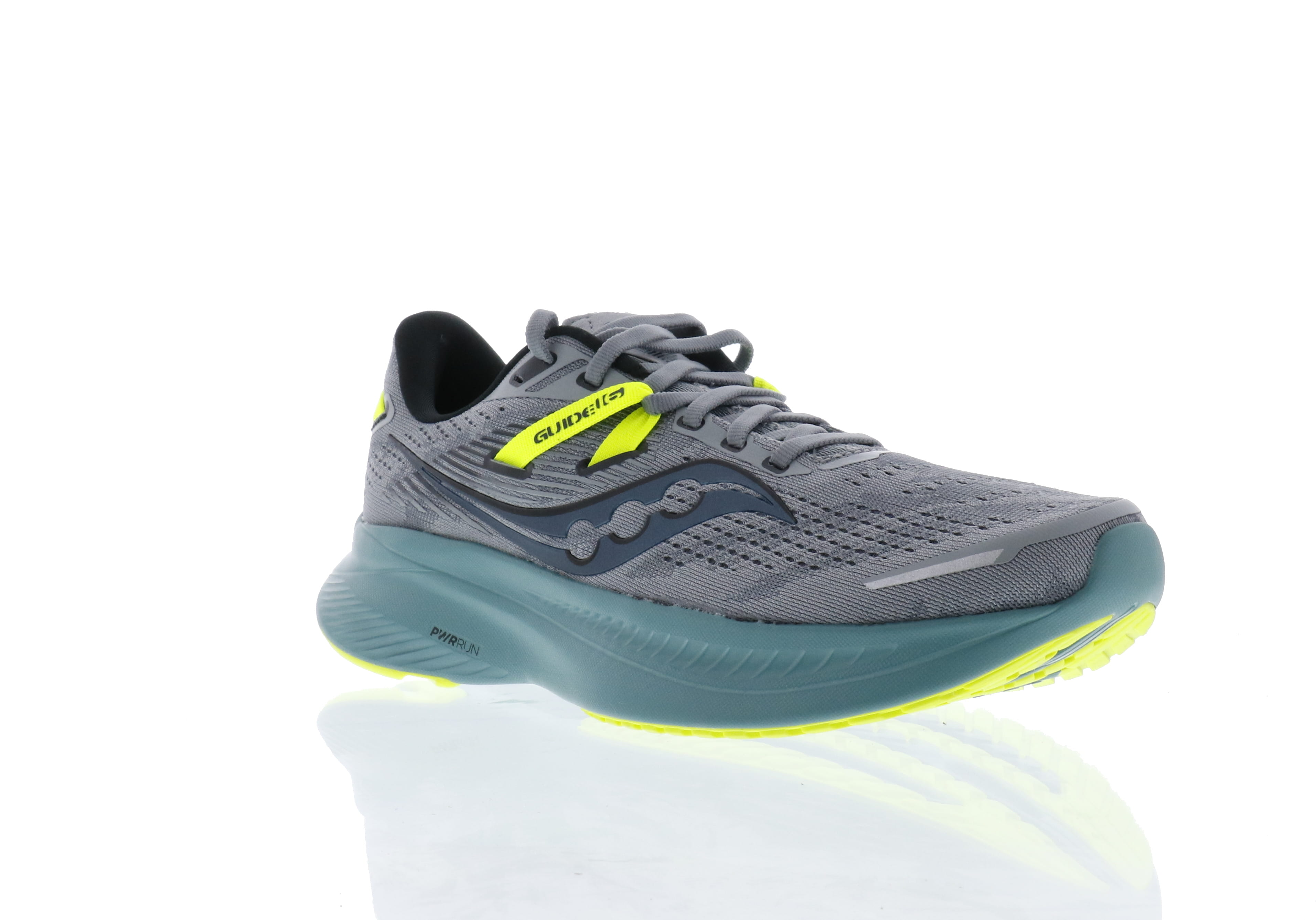 Saucony Men's Guide 16 Running Shoes in Fossil/Moss Color