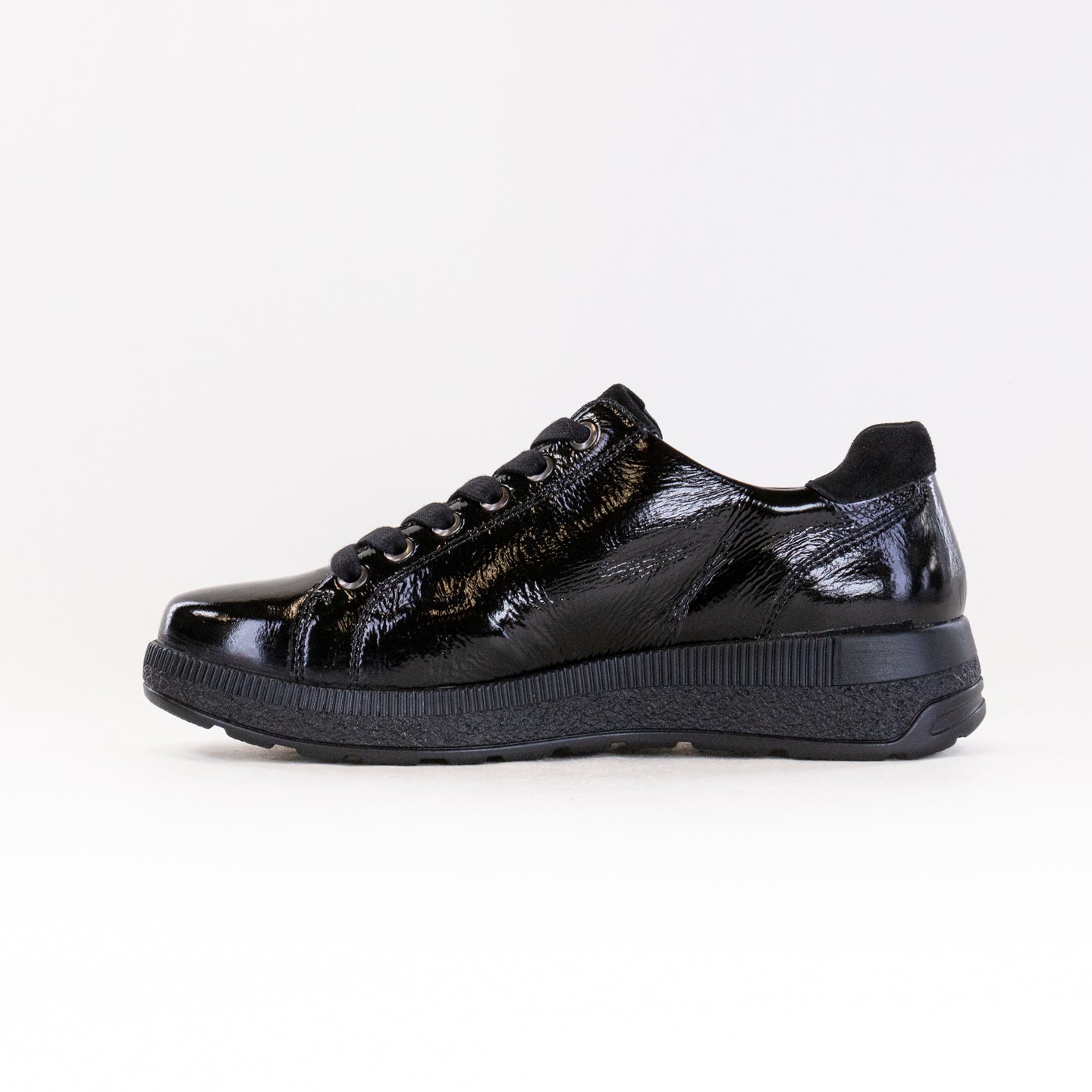 Fidelio Multistretch Holy Women's Black Comfortable Stretchable Leather Shoes
