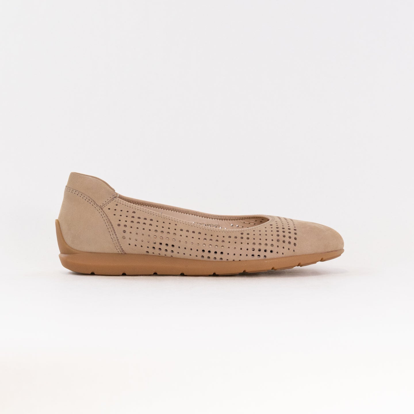 Women's Sand Nubuck Ara Sarah Performance Ballet Flats