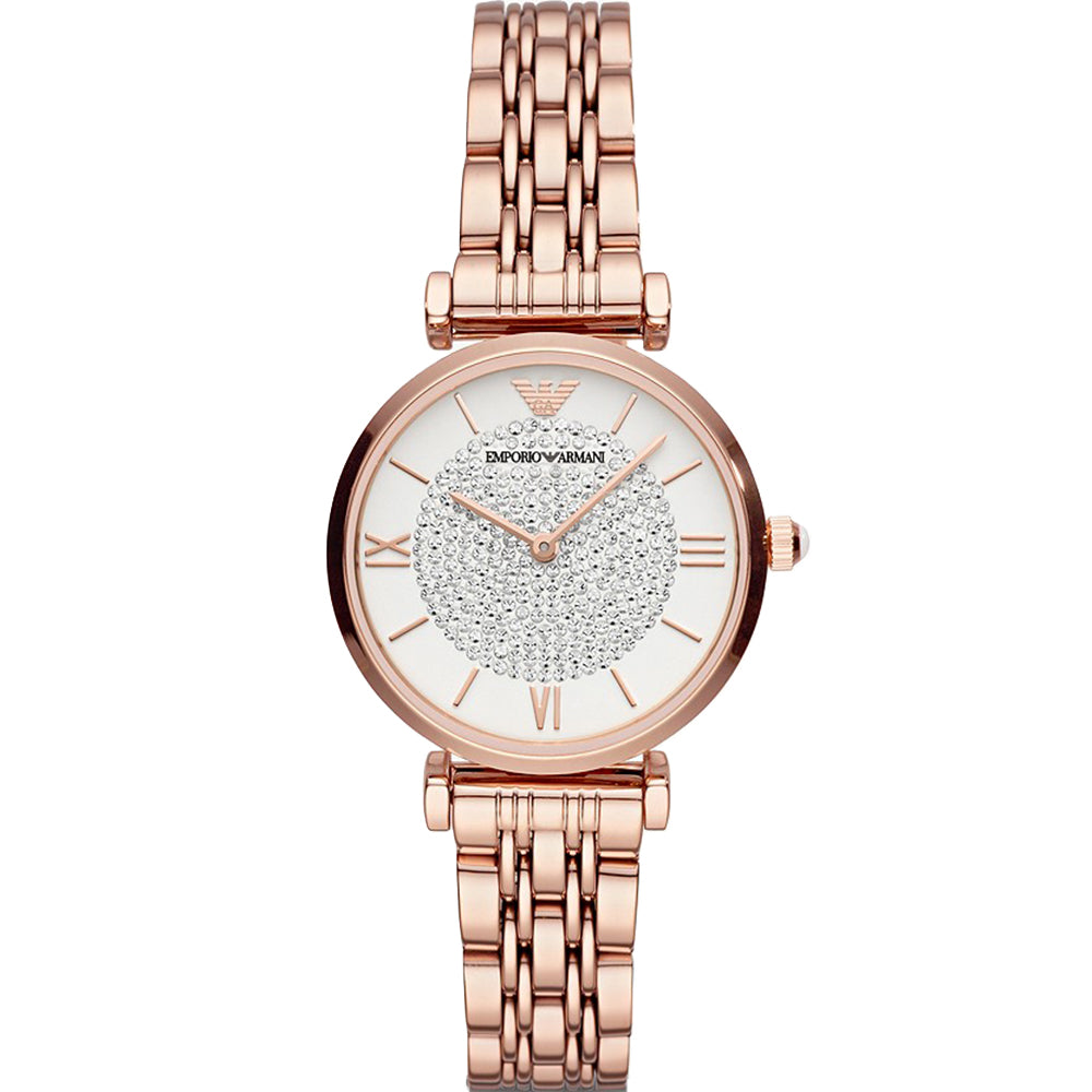 Elegant Emporio Armani Rose Tone Women's Watch AR11244