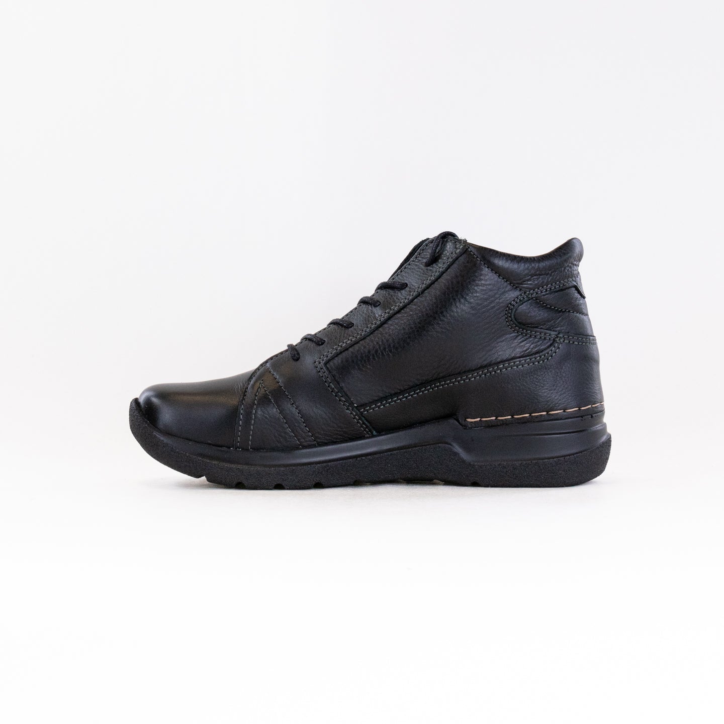 Wolky Women's Ankle-High Lace-Up Shoes - Black Forest Premium Leather