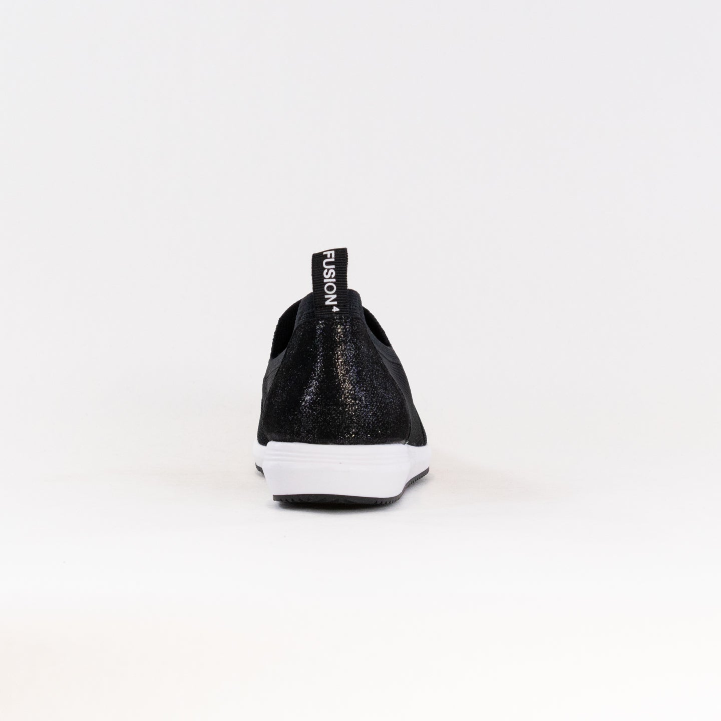 Women's Black Woven Stretch Ara Leena 2 Slip-On Comfort Sneakers