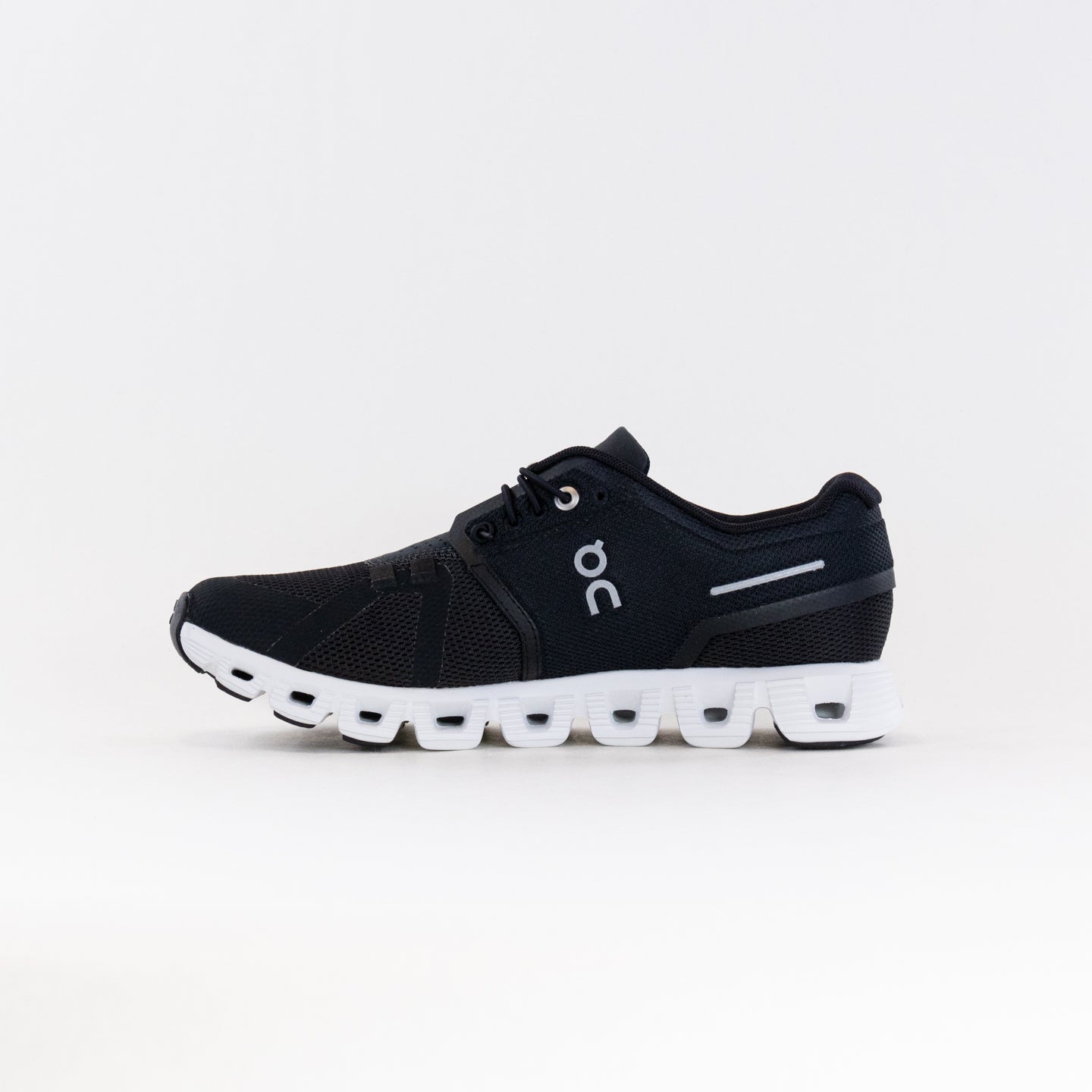 On Women's Cloud 5 Running Shoes - Stylish Black and White Design