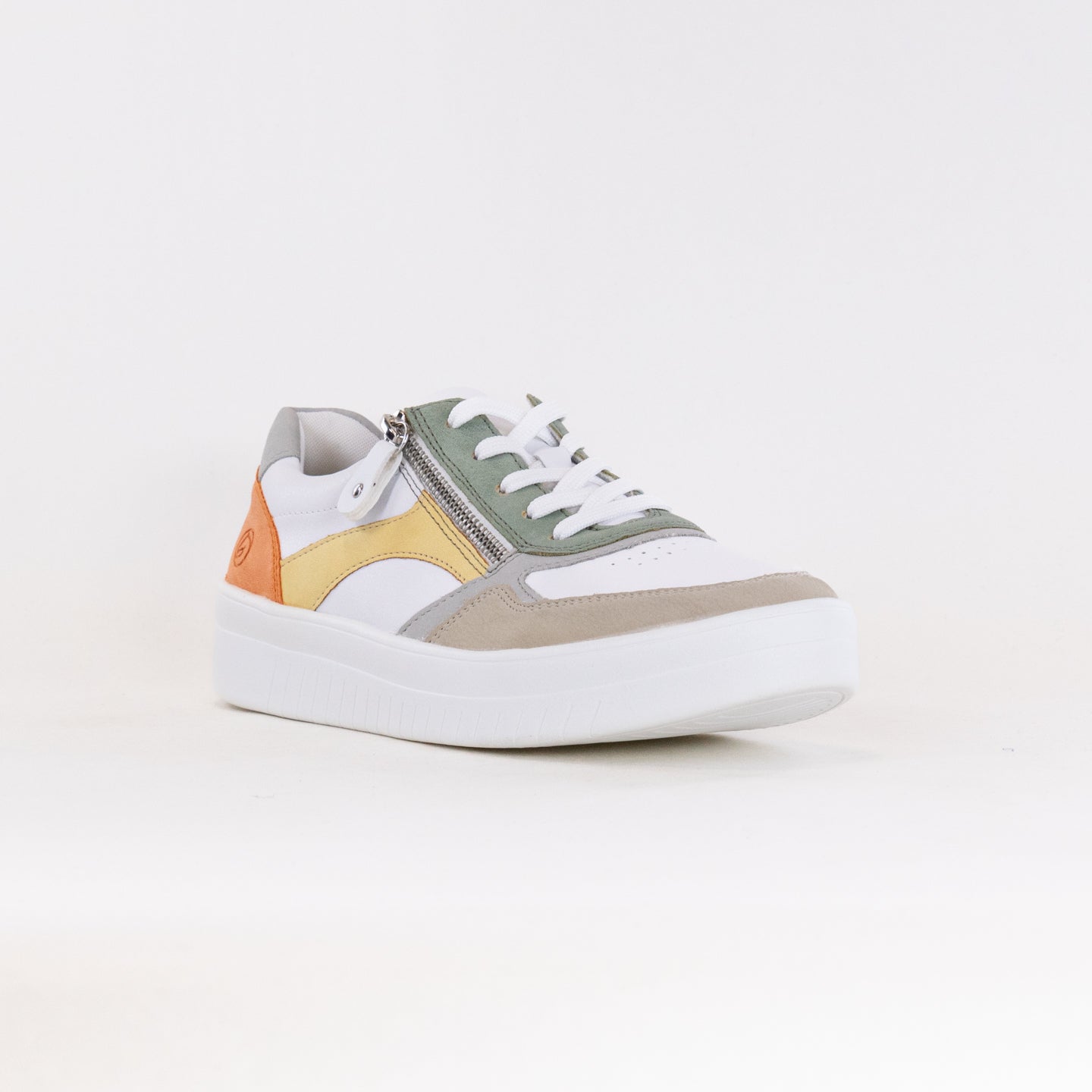 Stylish Women's Remonte Kendra Vapor Peppermint Leather Sneakers
