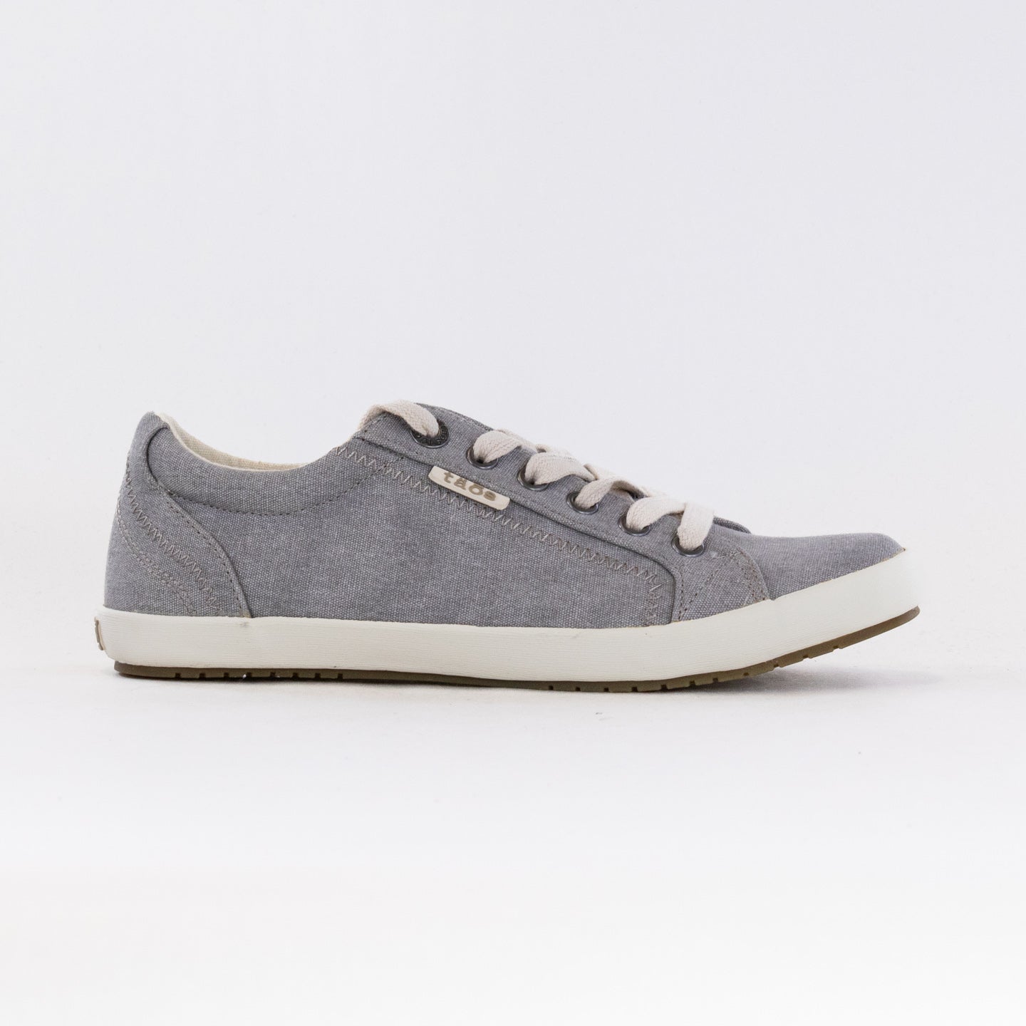 Taos Star Women's Grey Washed Canvas Casual Sneakers