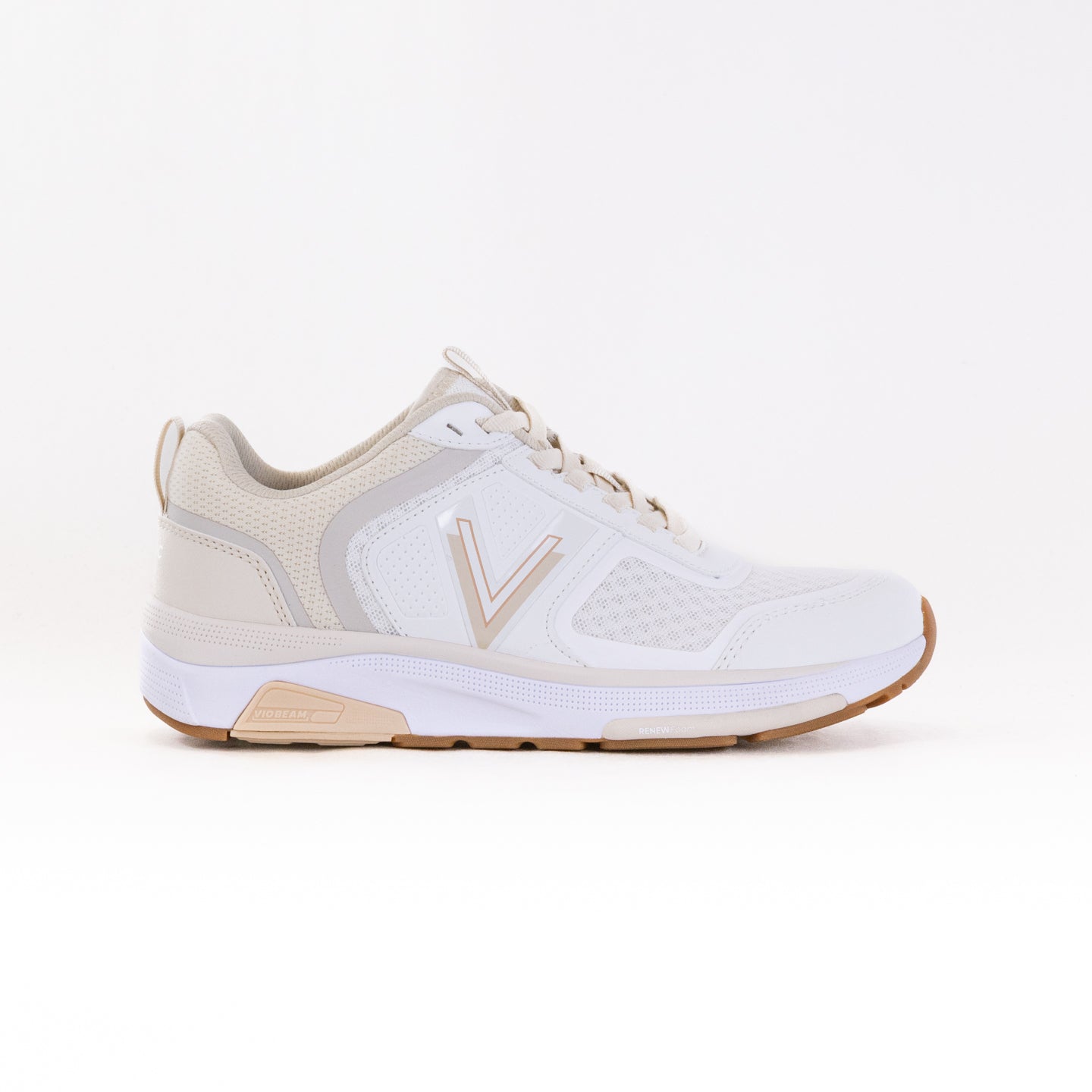 Women's Vionic Walk Strider - Stylish White/Cream Shoes for All-Day Comfort