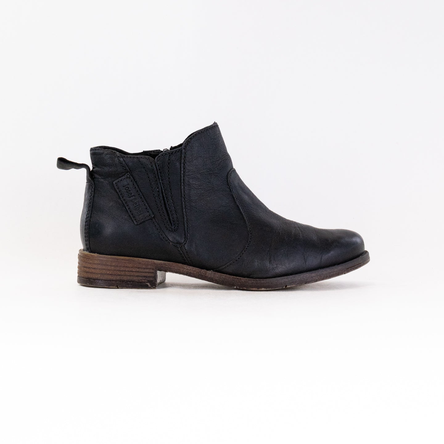 Josef Seibel Women's Sienna 45 Black Leather Chelsea Ankle Boots