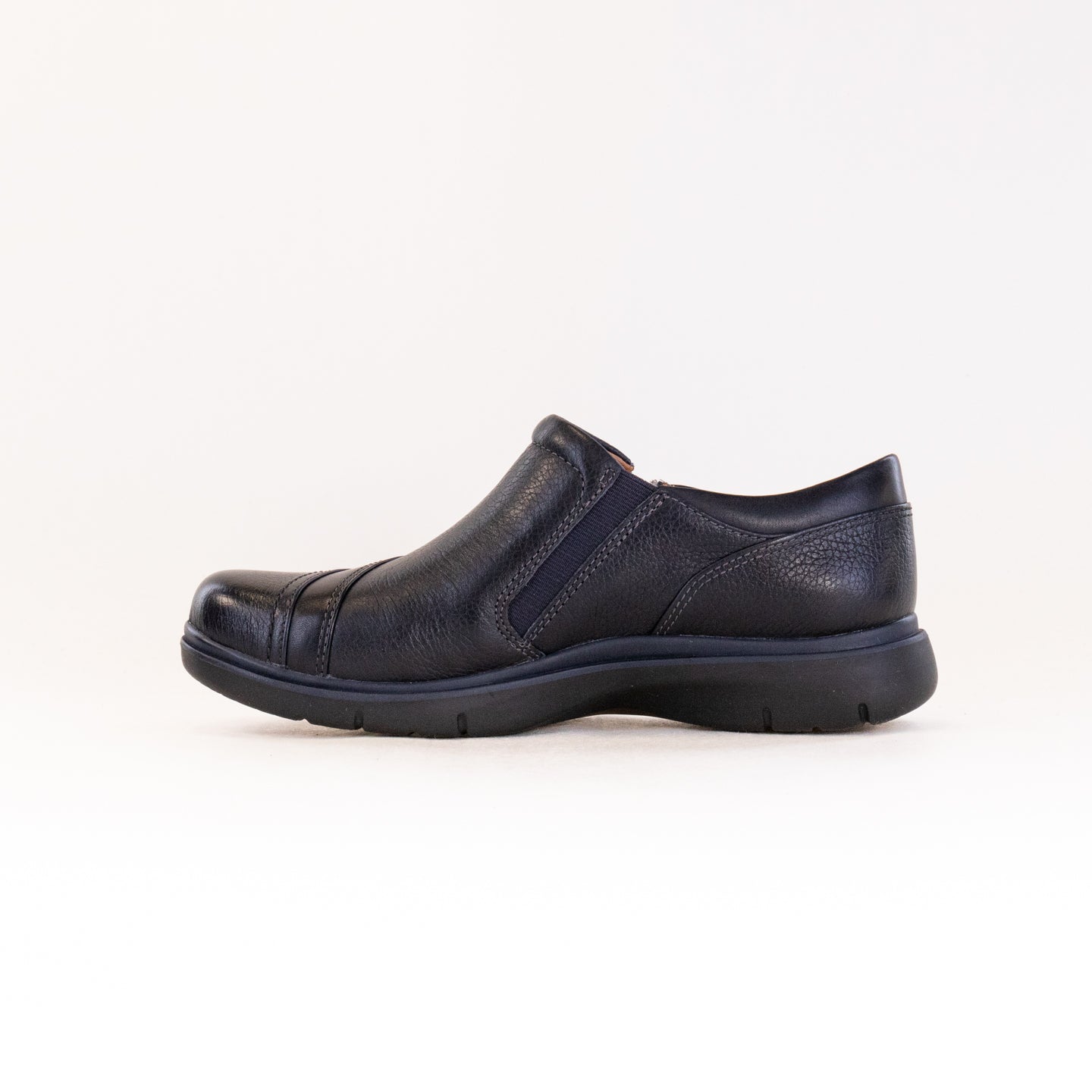 Clarks Women's Certina Pure Navy Leather Casual Shoes