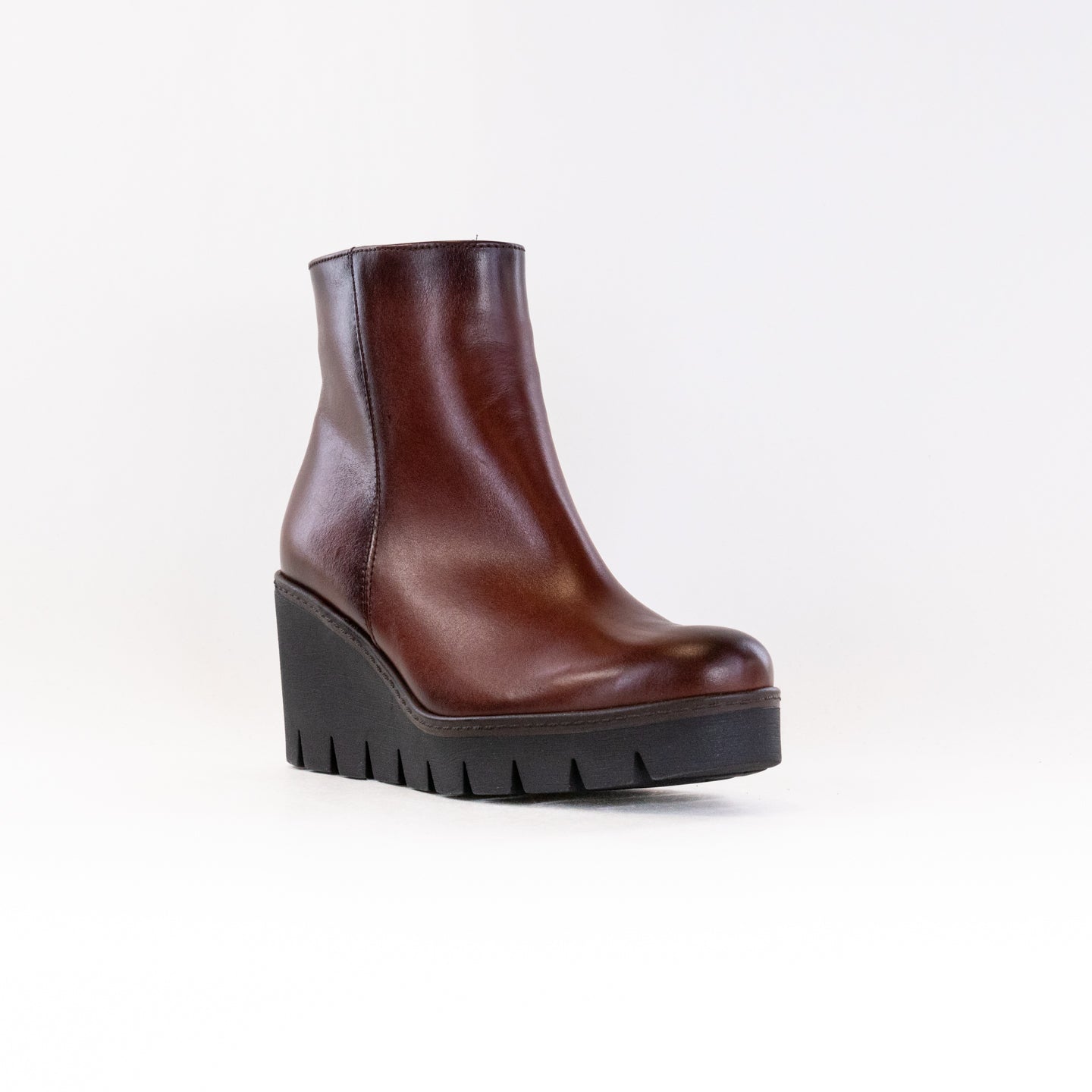 Gabor Women's Brown Leather Wedge Bootie 54.780.24