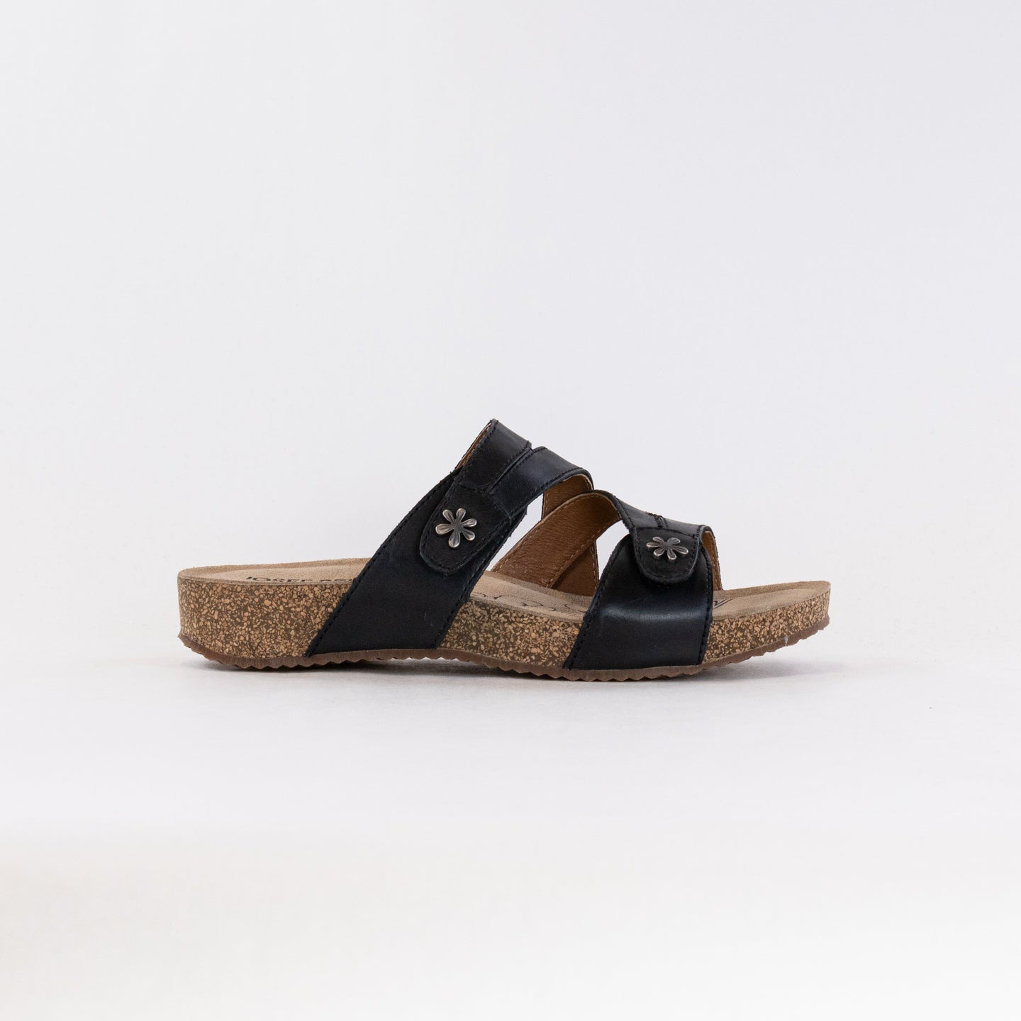 Josef Seibel Women's Stylish Black Tonga 82 Double - Adjustable Slides