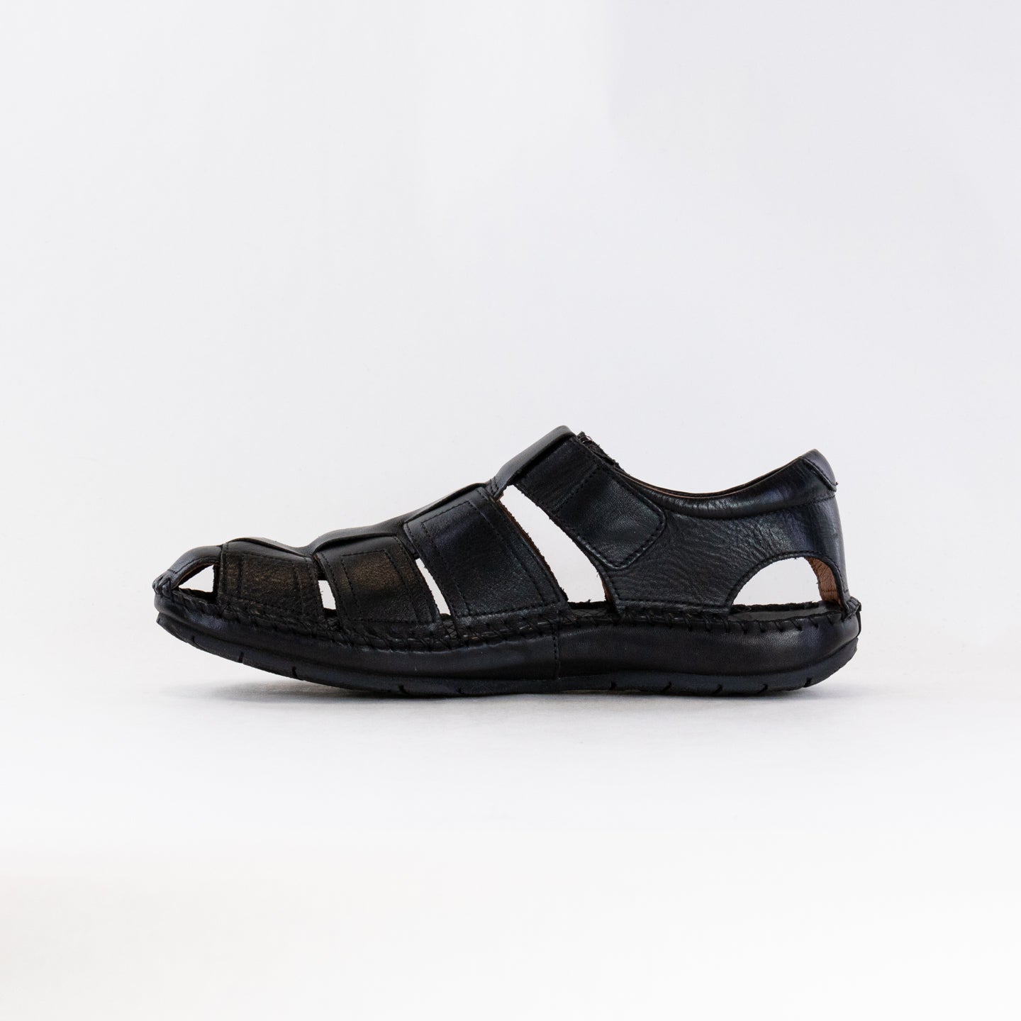 Men's Pikolinos Tarifa 06J - 5433 Black Leather Summer Shoes